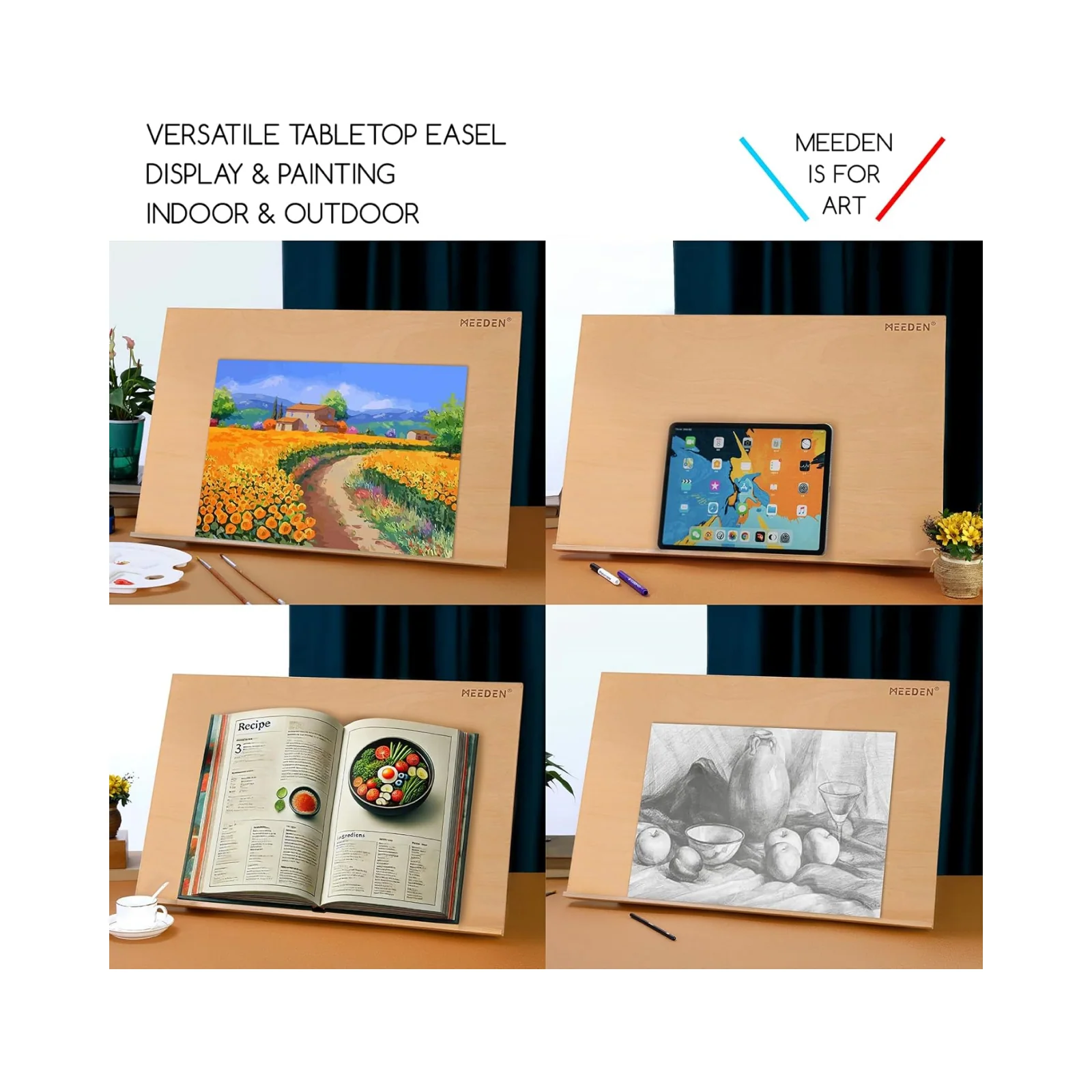 MEEDEN Extra Large Desk Easel - Beechwood - Image 7