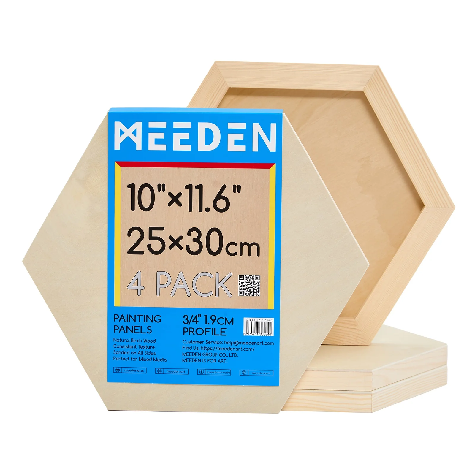 MEEDEN Hexagon Wood Canvas Panels - Image 13
