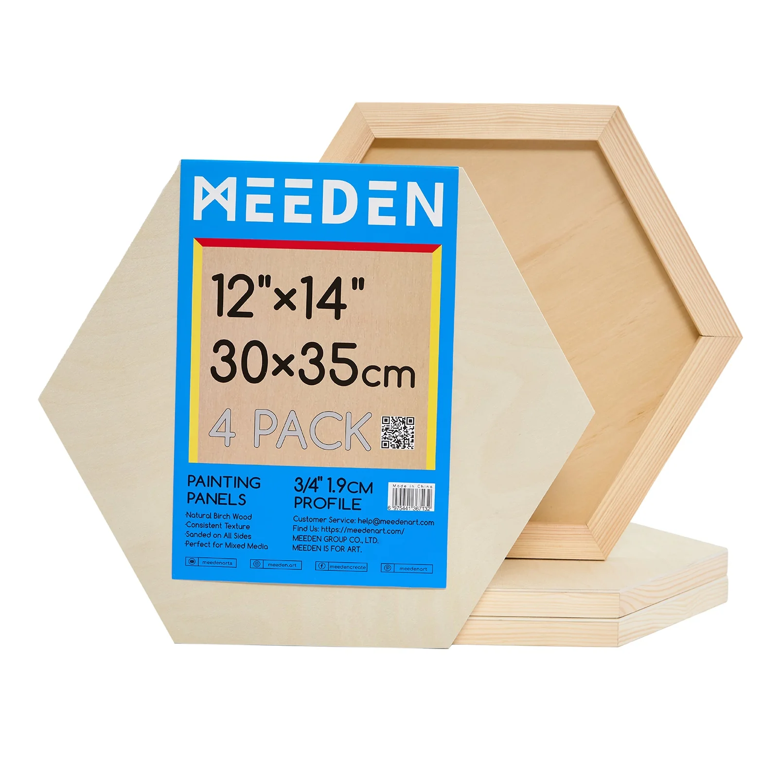 MEEDEN Hexagon Wood Canvas Panels - Image 15