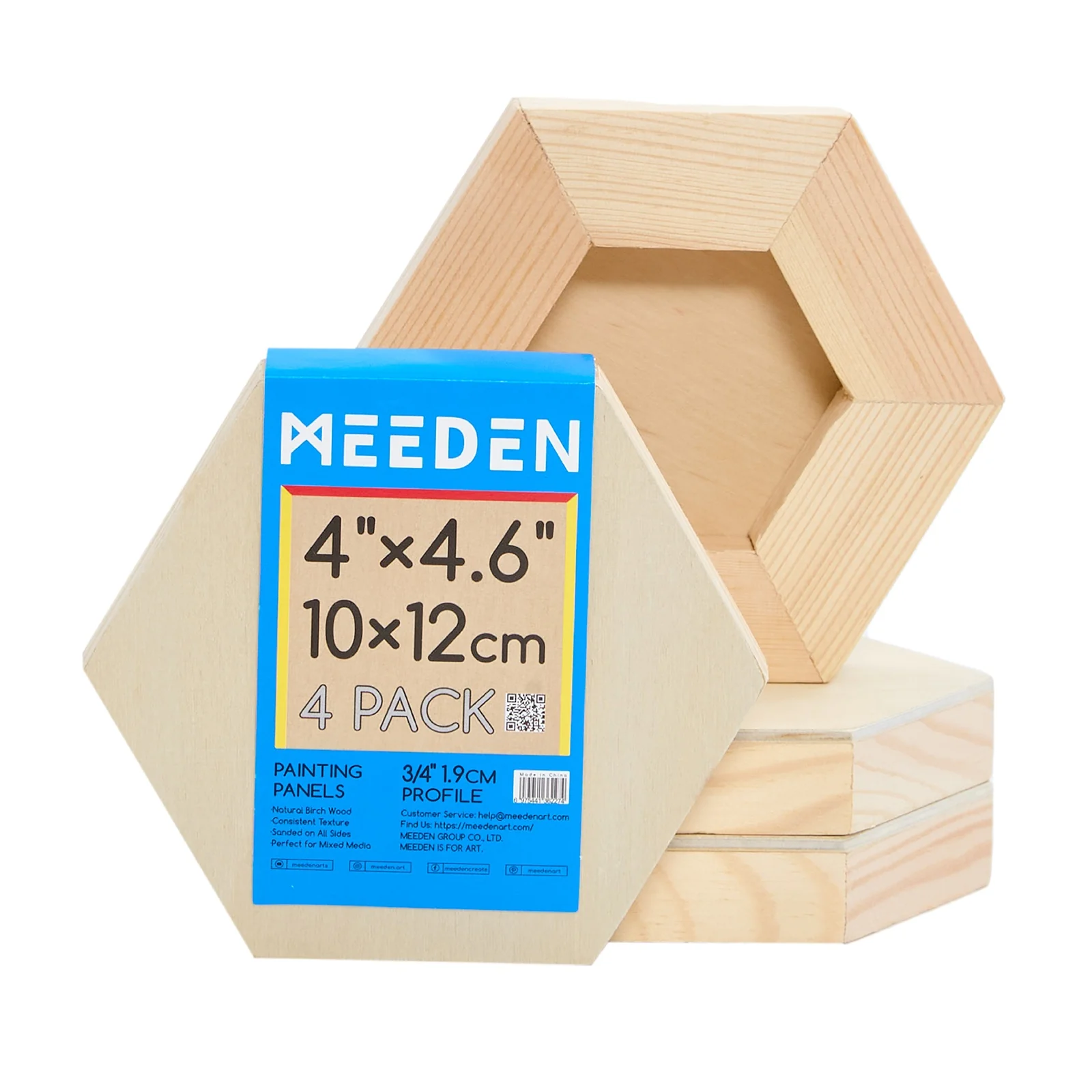 MEEDEN Hexagon Wood Canvas Panels - Image 7