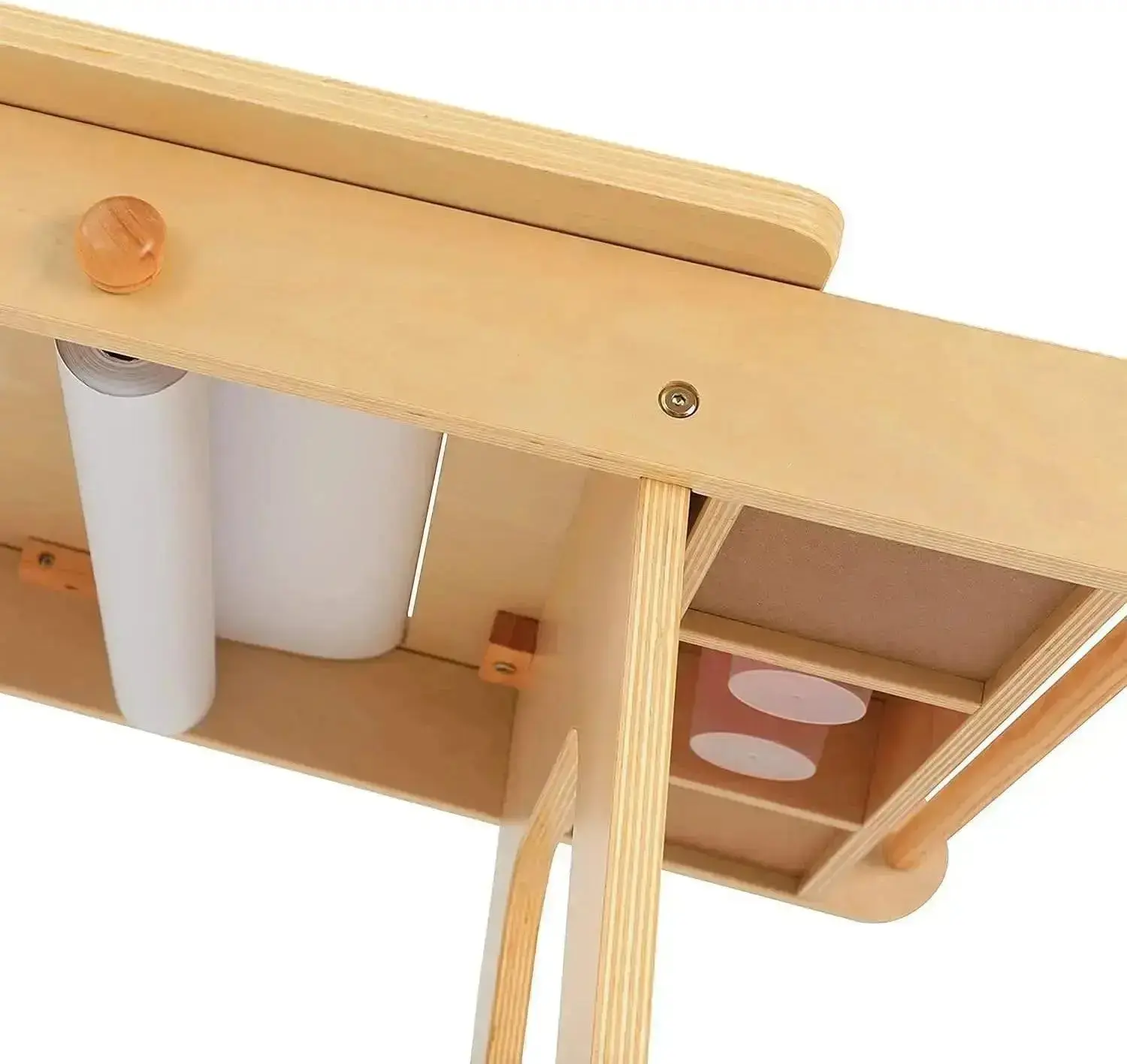 MEEDEN Kids Art Table, Solid Birch Wood Kids Table & Chair Set with Paper Roll - Image 7