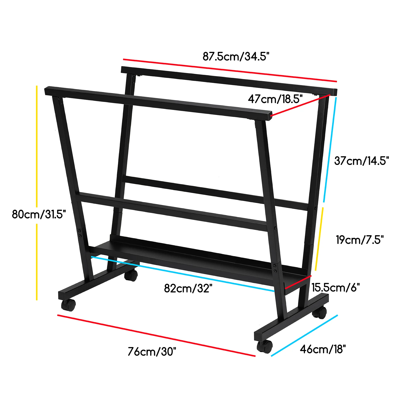 MEEDEN Metal Print Rack - Black - Image 3