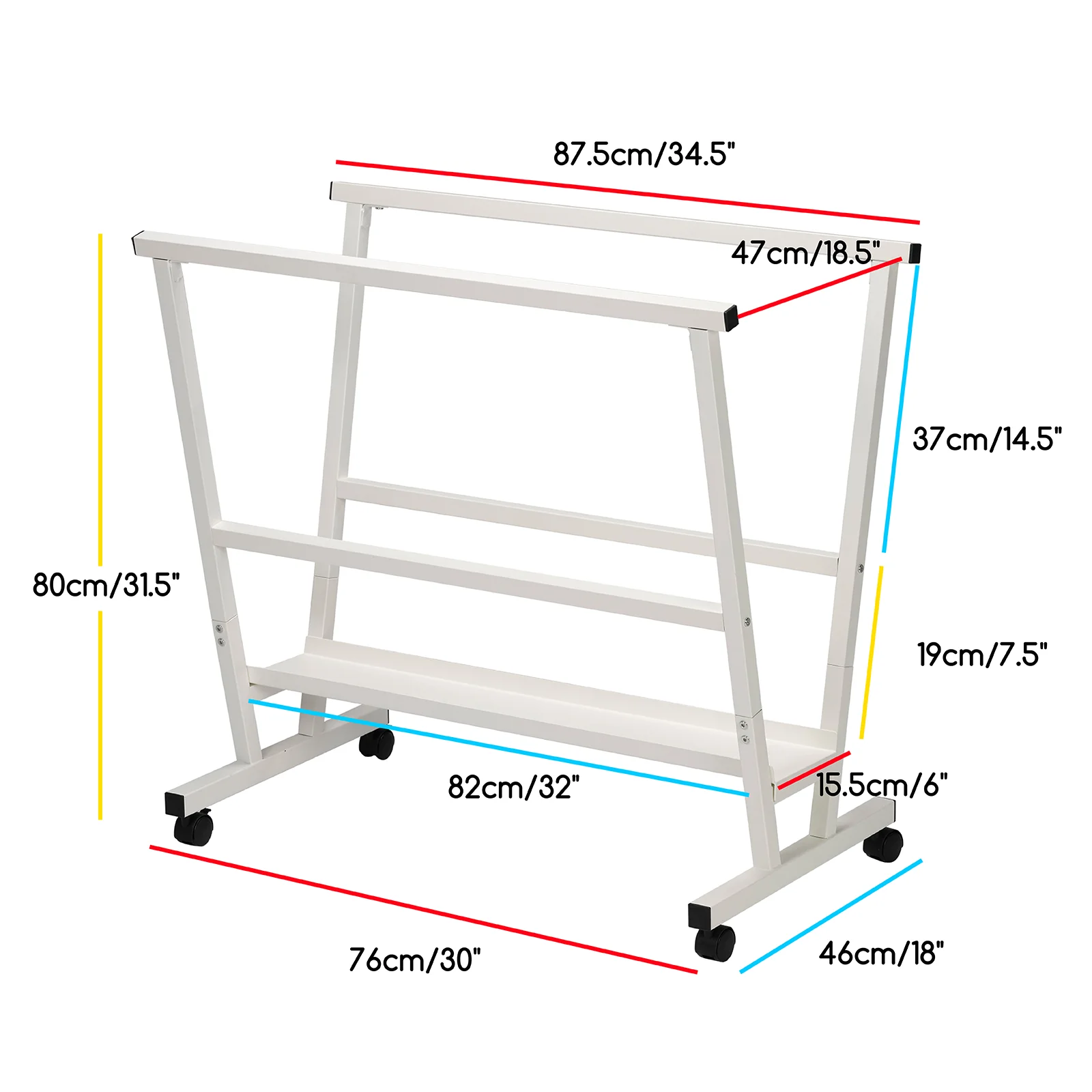 MEEDEN Metal Print Rack - White - Image 3