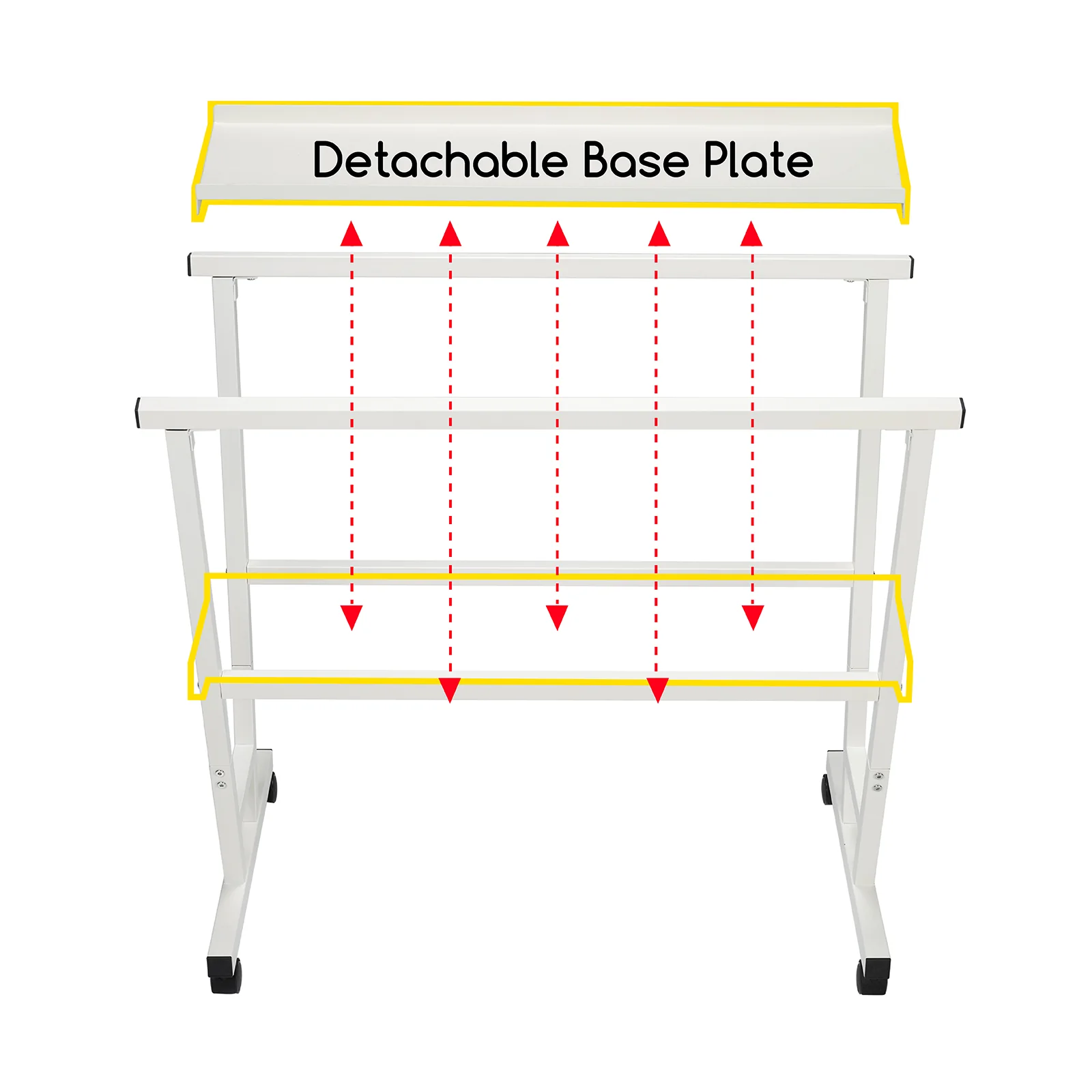 MEEDEN Metal Print Rack - White - Image 6