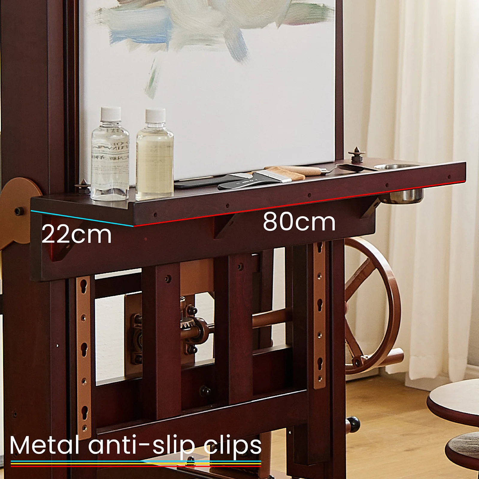 MEEDEN Pro Semi-Automatic Adjustable Large Capacity Mechanized Artwork Easel - DHJ-5 - Image 11