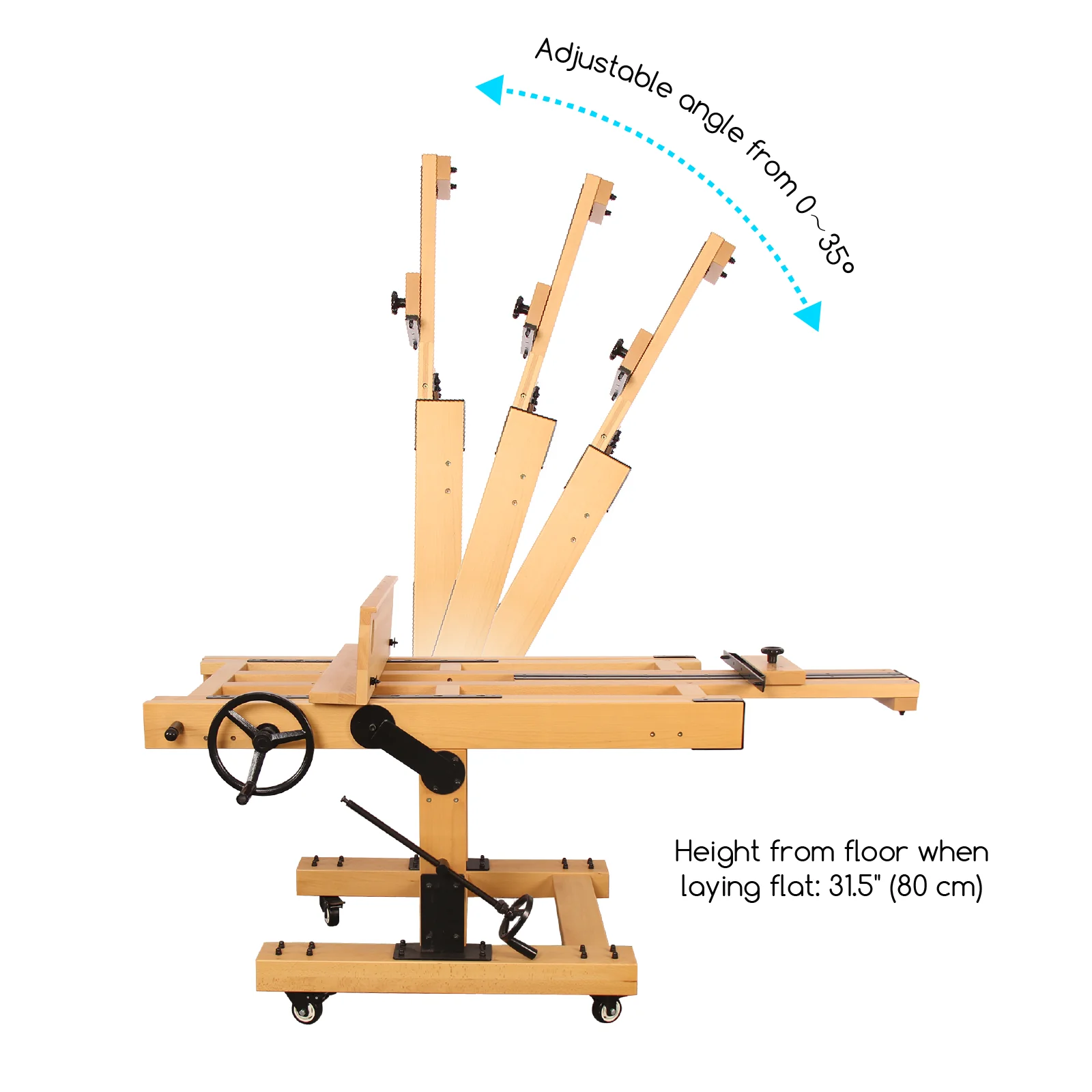 MEEDEN Pro Semi-Automatic Adjustable Large Capacity Mechanized Artwork Easel - DHJ-5 - Image 6