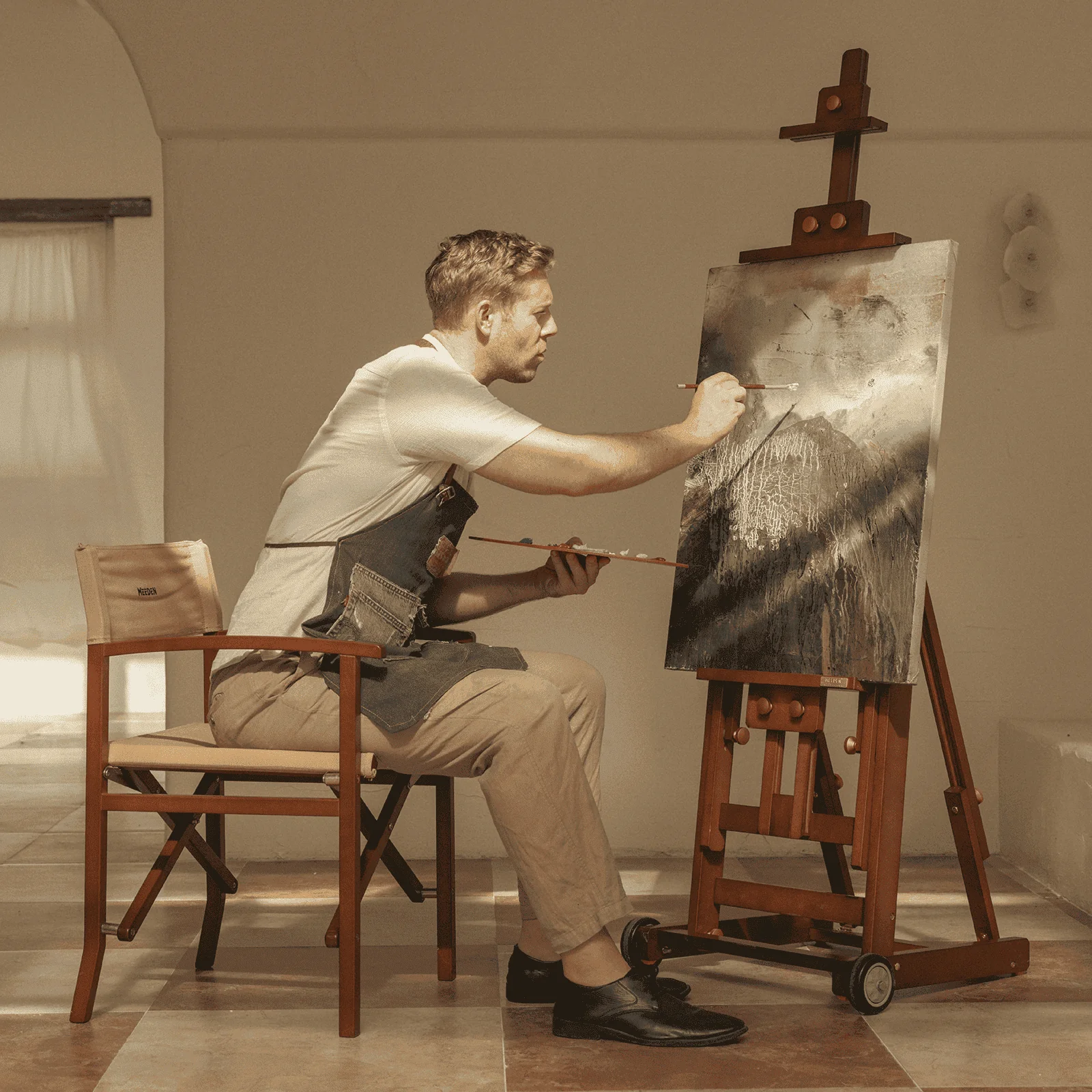 MEEDEN Pro Versatile Assembly-Free Beech Wood Painting Easel- W14 Pro - Image 3