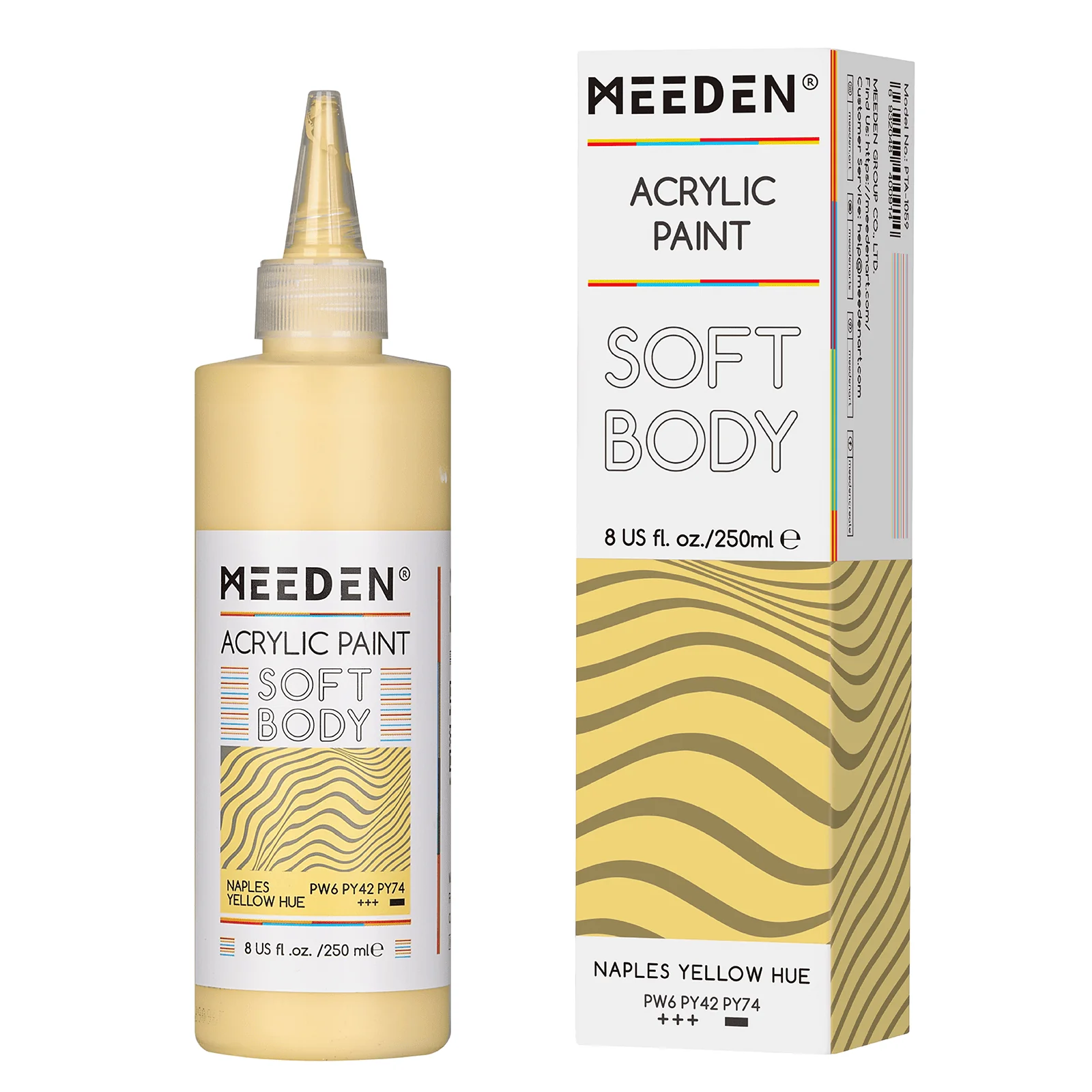 MEEDEN Soft Body Acrylic Paints Set, 37 Colors x 250ml/8.45oz - Image 10