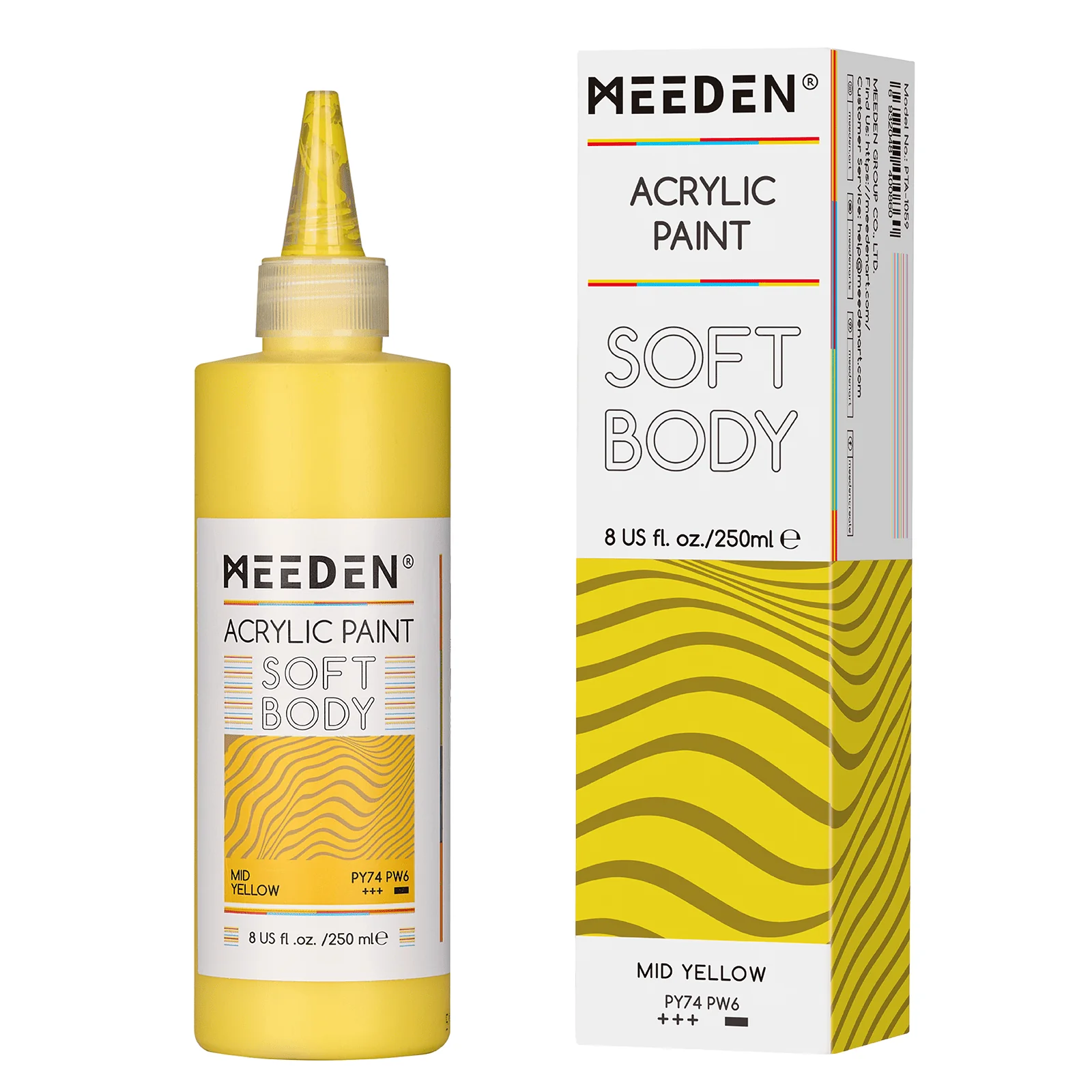 MEEDEN Soft Body Acrylic Paints Set, 37 Colors x 250ml/8.45oz - Image 18
