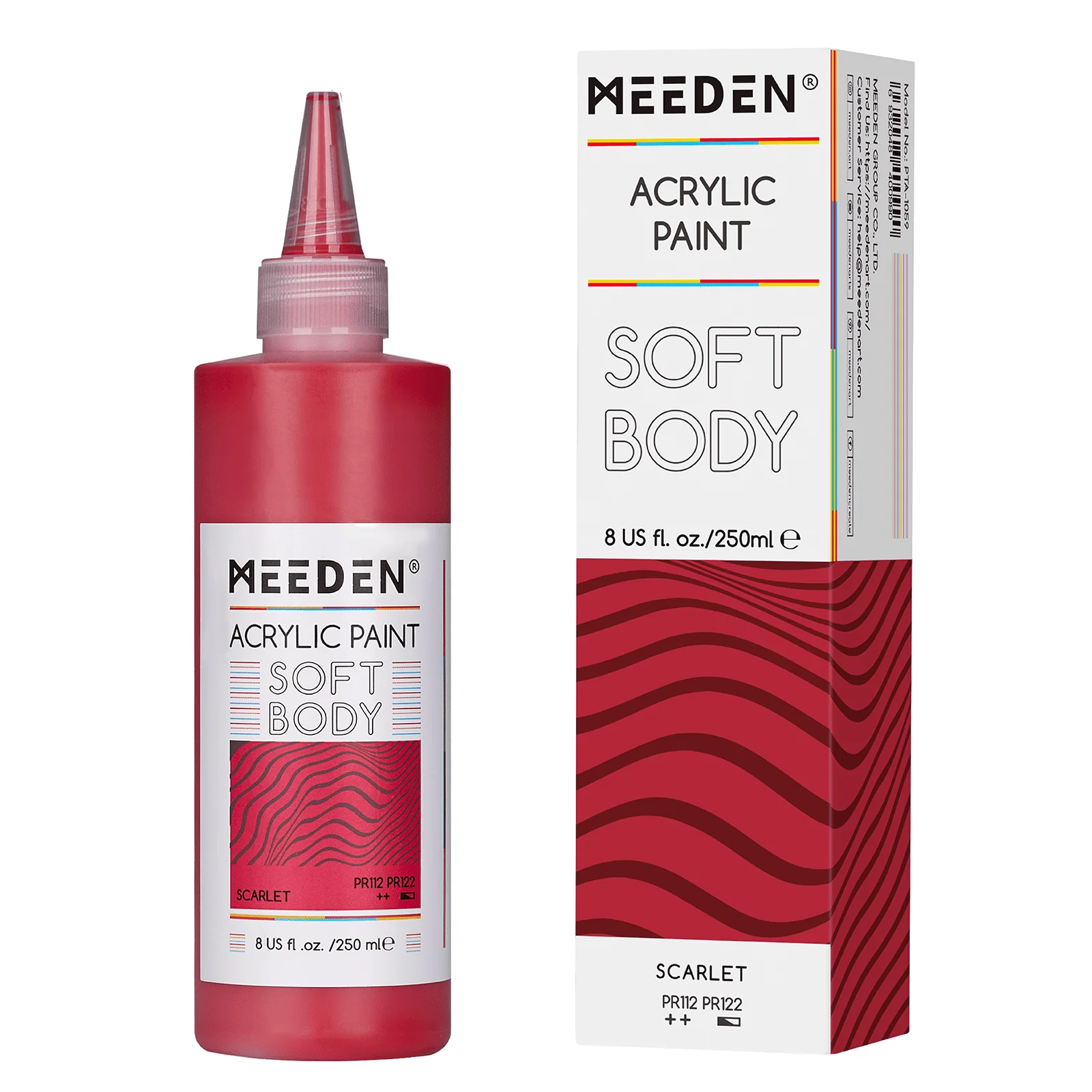 MEEDEN Soft Body Acrylic Paints Set, 37 Colors x 250ml/8.45oz - Image 22