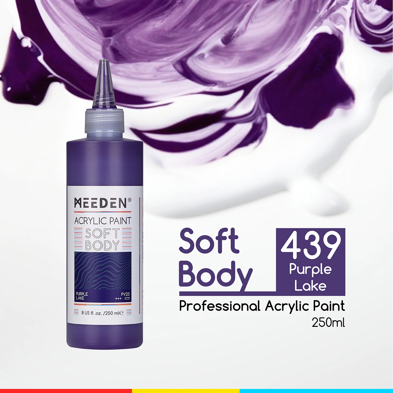 MEEDEN Soft Body Acrylic Paints Set, 37 Colors x 250ml/8.45oz - Image 35