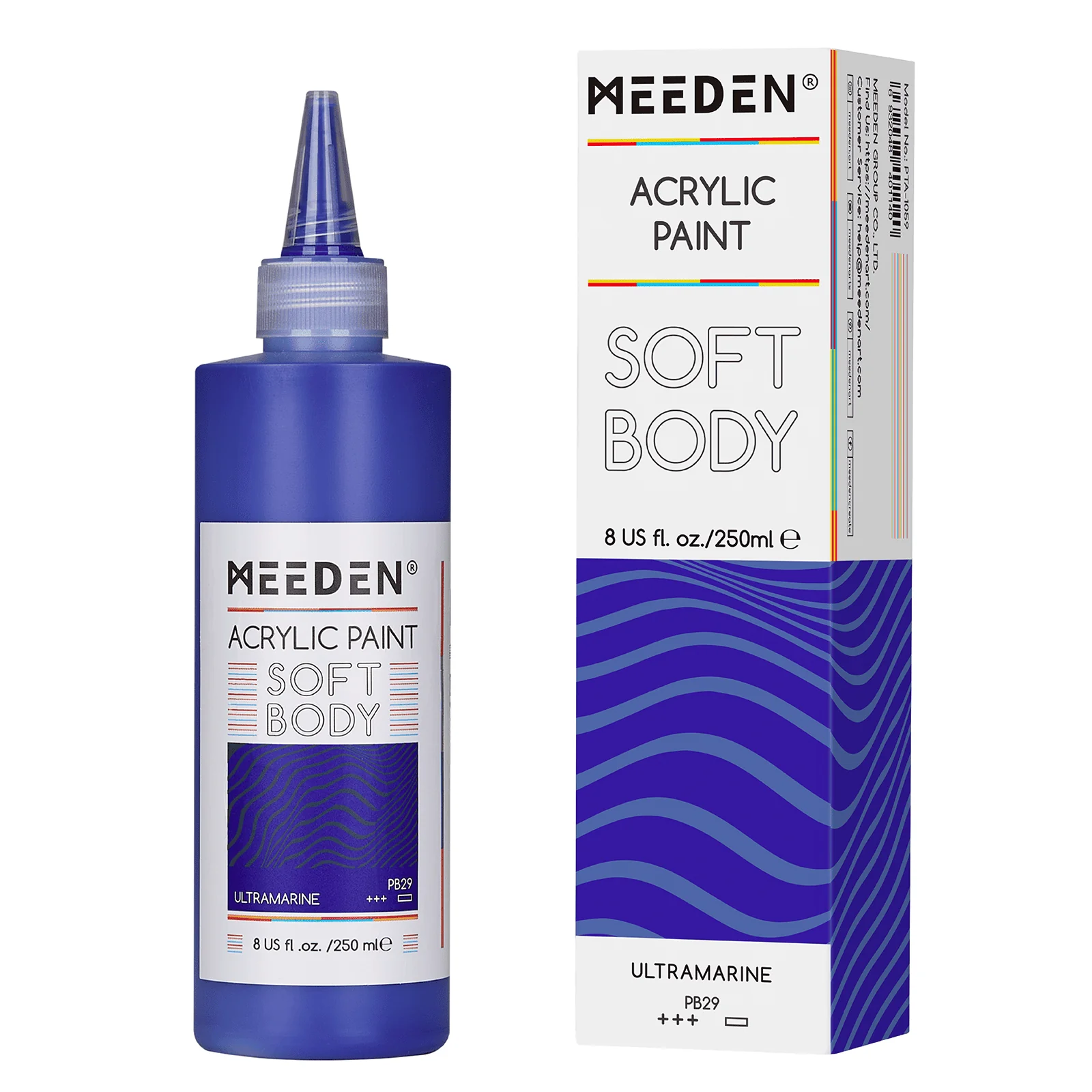 MEEDEN Soft Body Acrylic Paints Set, 37 Colors x 250ml/8.45oz - Image 38