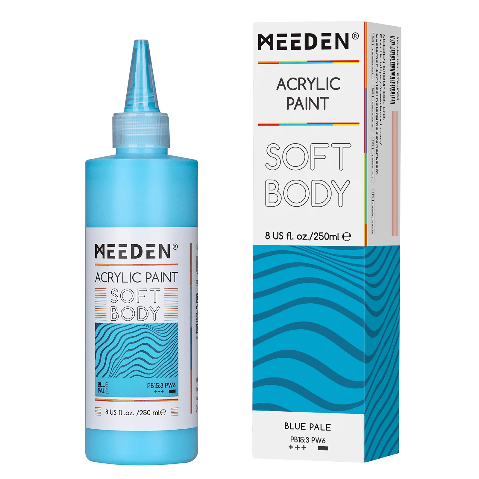 MEEDEN Soft Body Acrylic Paints Set, 37 Colors x 250ml/8.45oz - Image 42
