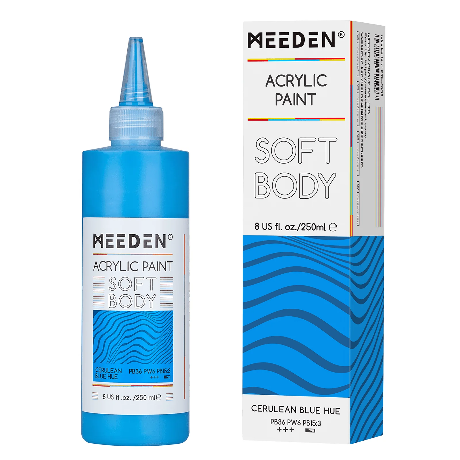 MEEDEN Soft Body Acrylic Paints Set, 37 Colors x 250ml/8.45oz - Image 46