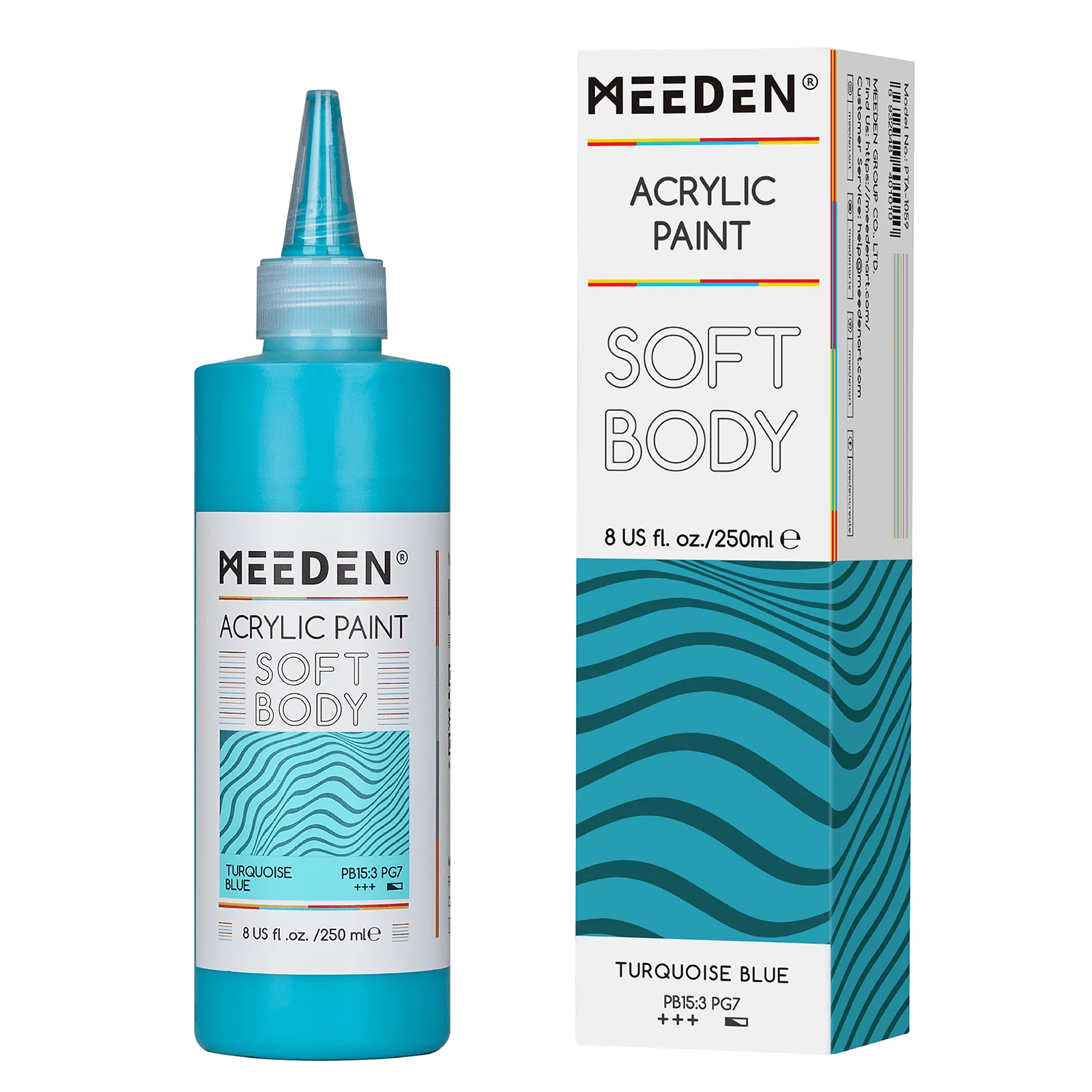 MEEDEN Soft Body Acrylic Paints Set, 37 Colors x 250ml/8.45oz - Image 48