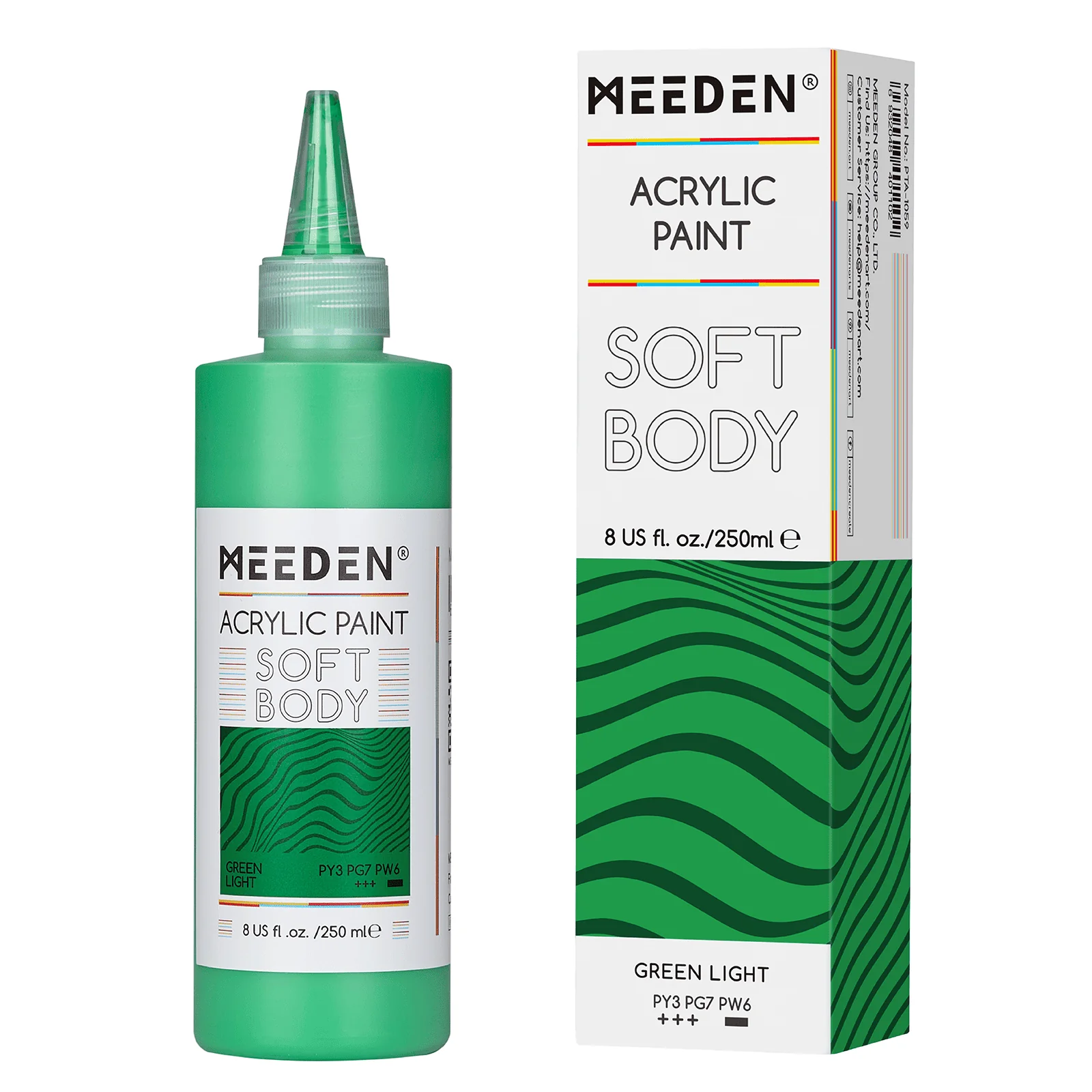 MEEDEN Soft Body Acrylic Paints Set, 37 Colors x 250ml/8.45oz - Image 50