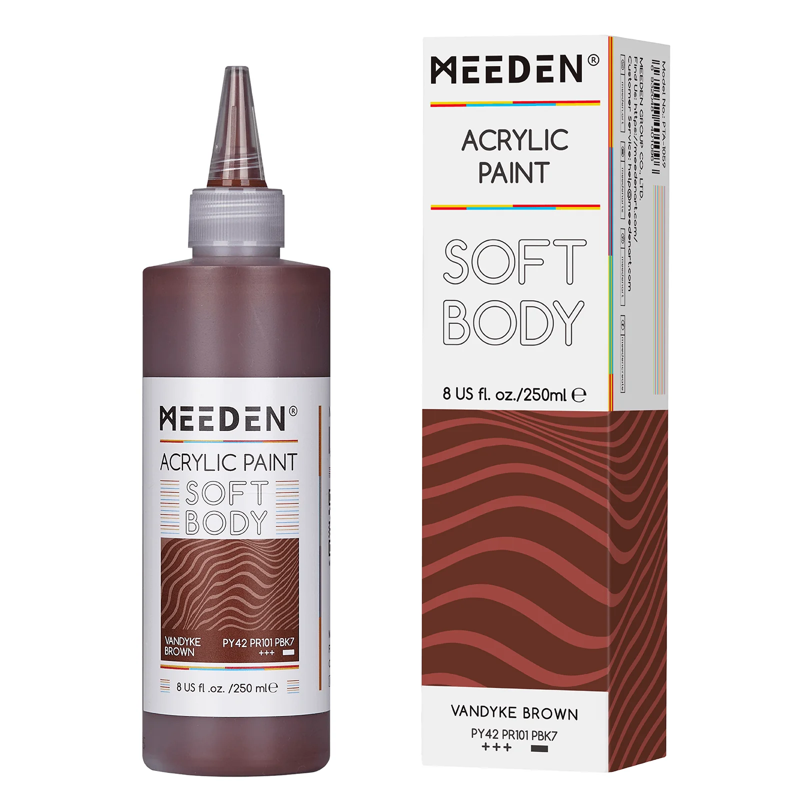 MEEDEN Soft Body Acrylic Paints Set, 37 Colors x 250ml/8.45oz - Image 74