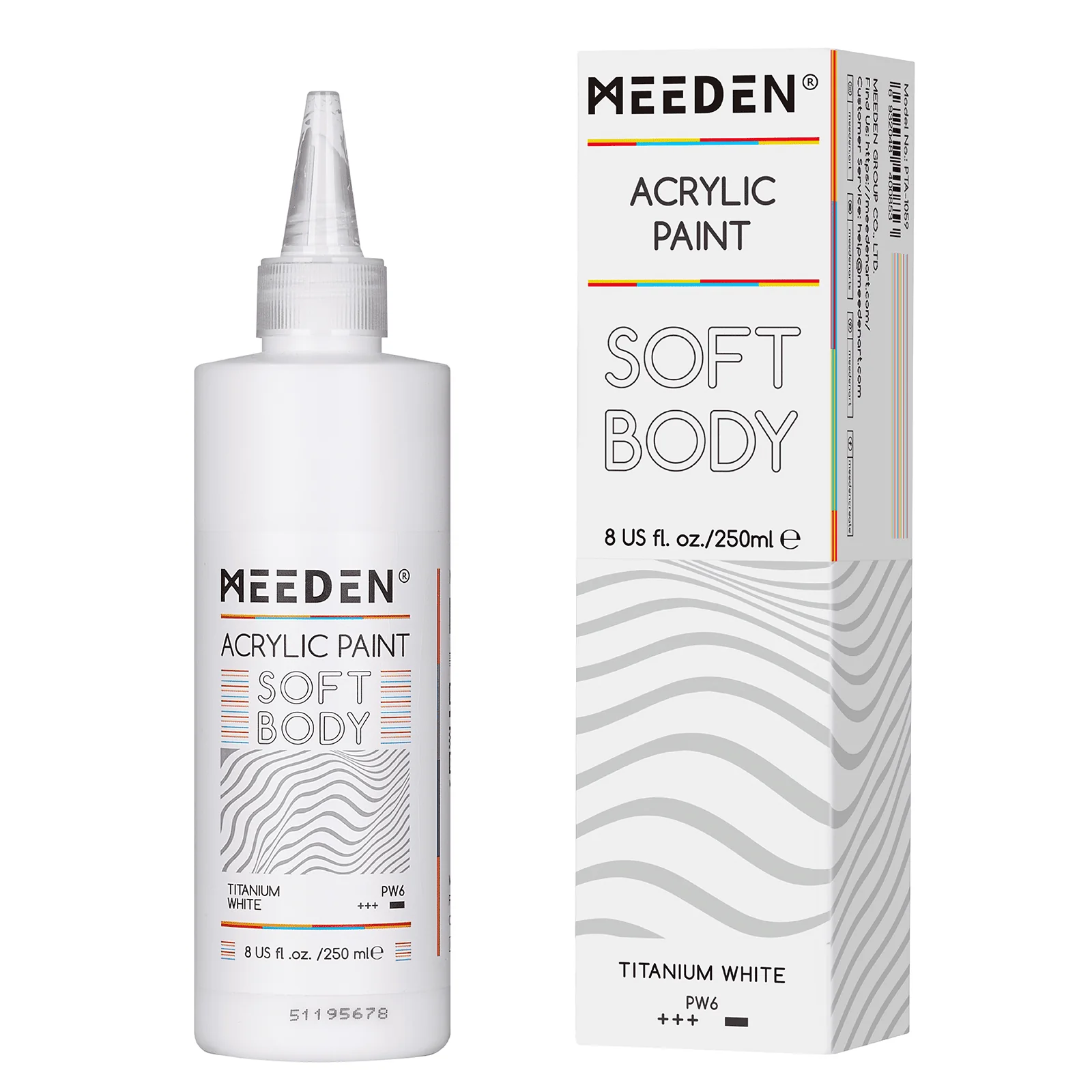 MEEDEN Soft Body Acrylic Paints Set, 37 Colors x 250ml/8.45oz - Image 8