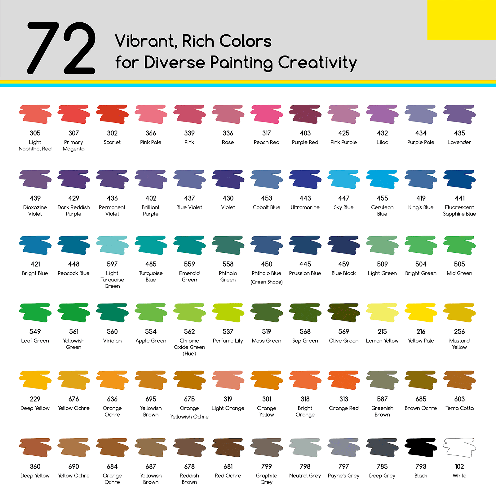 MEEDEN Soft Brush Tip Acrylic Paint Marker – 24 / 48 / 72 Colors - Image 6