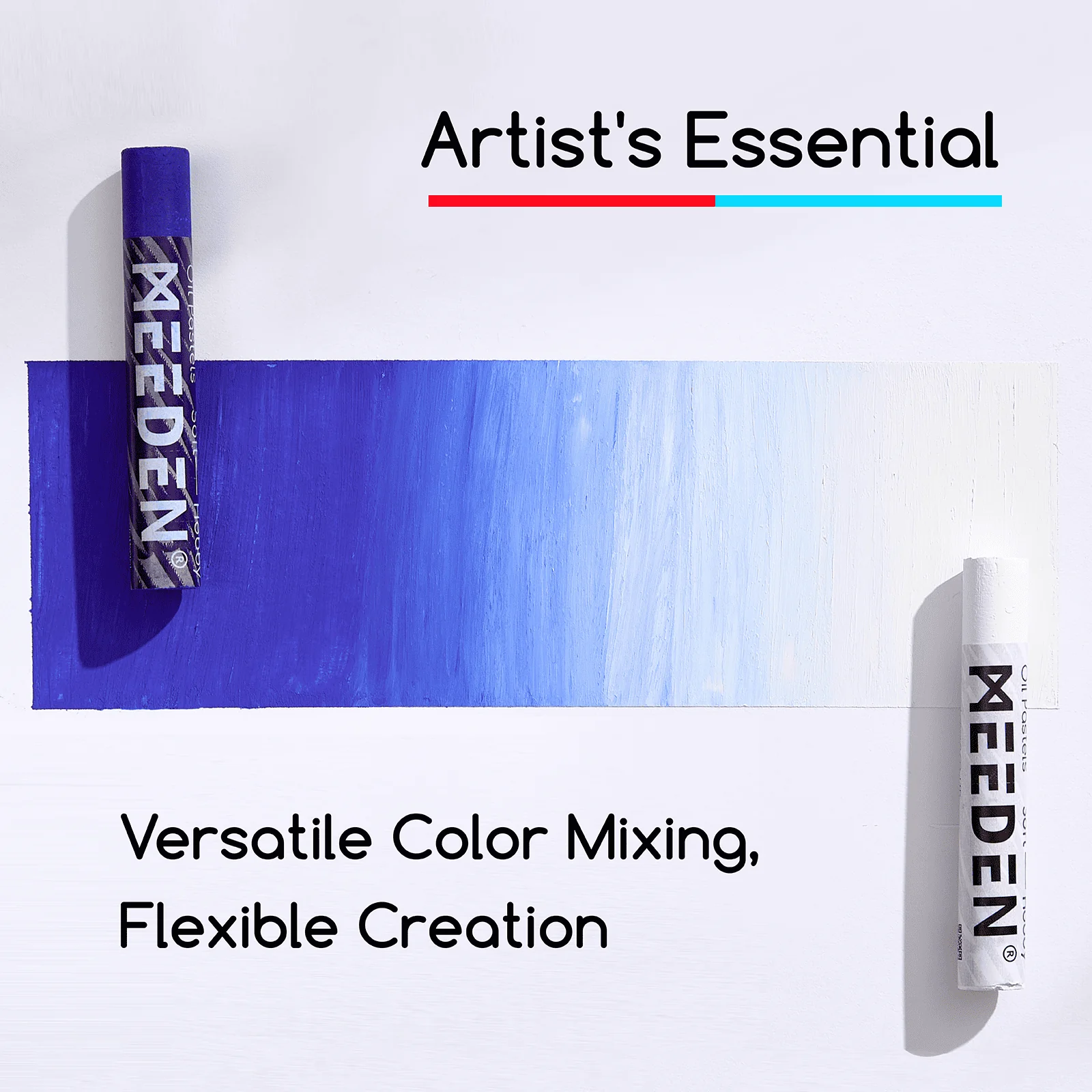 MEEDEN Soft White Oil Pastels: 6 Pcs - Image 4