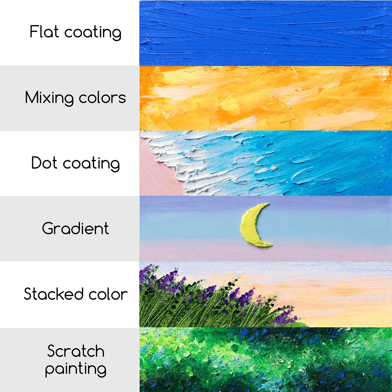 MEEDEN Soft White Oil Pastels: 6 Pcs - Image 6