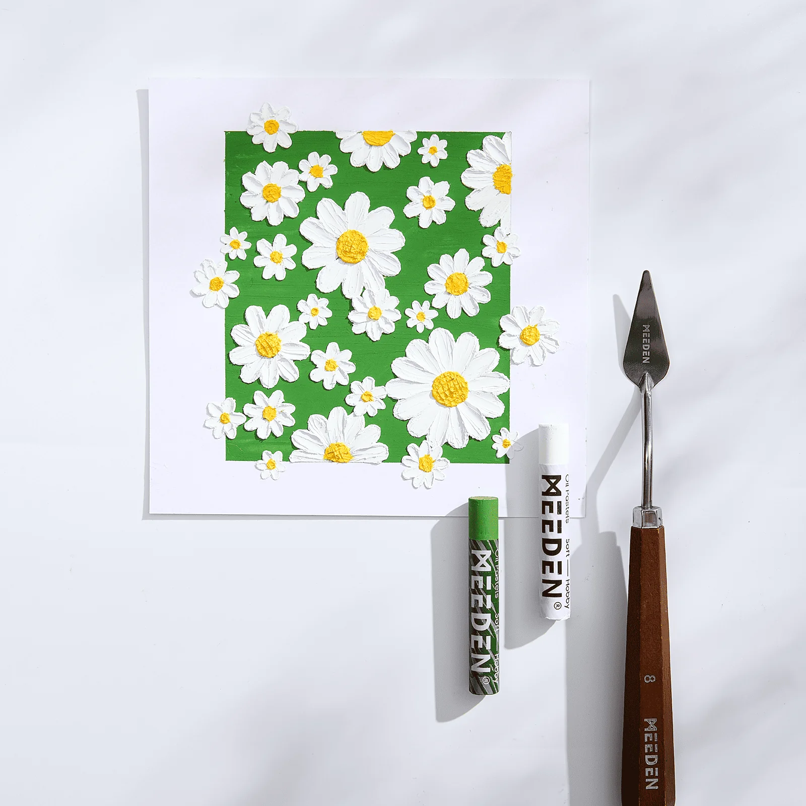 MEEDEN Soft White Oil Pastels: 6 Pcs - Image 8