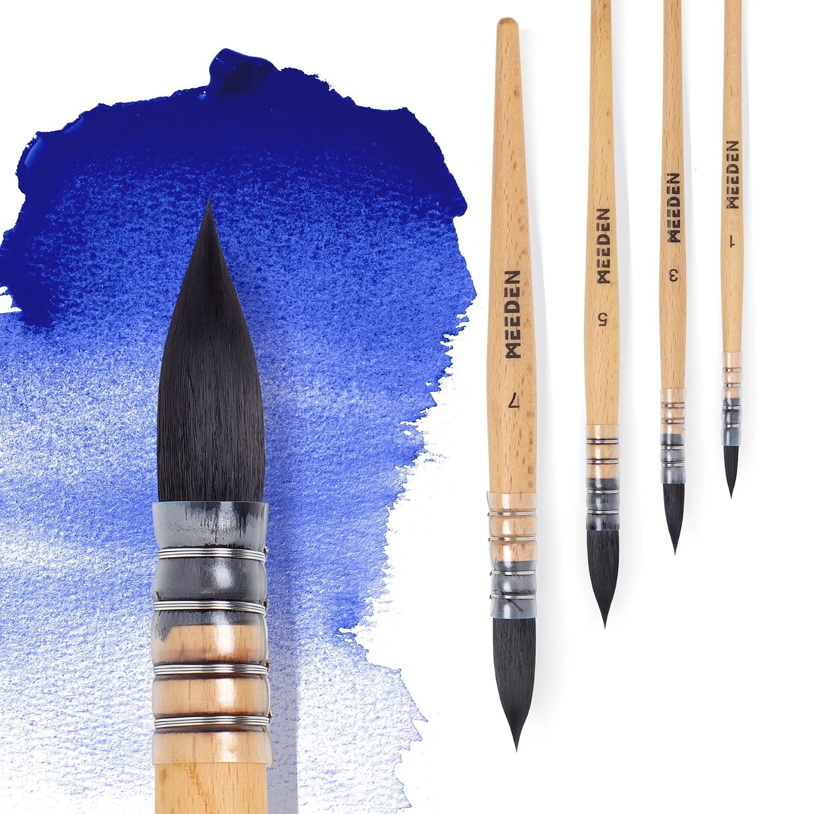 MEEDEN Solid Watercolor and Professional Brushes Set - Image 14