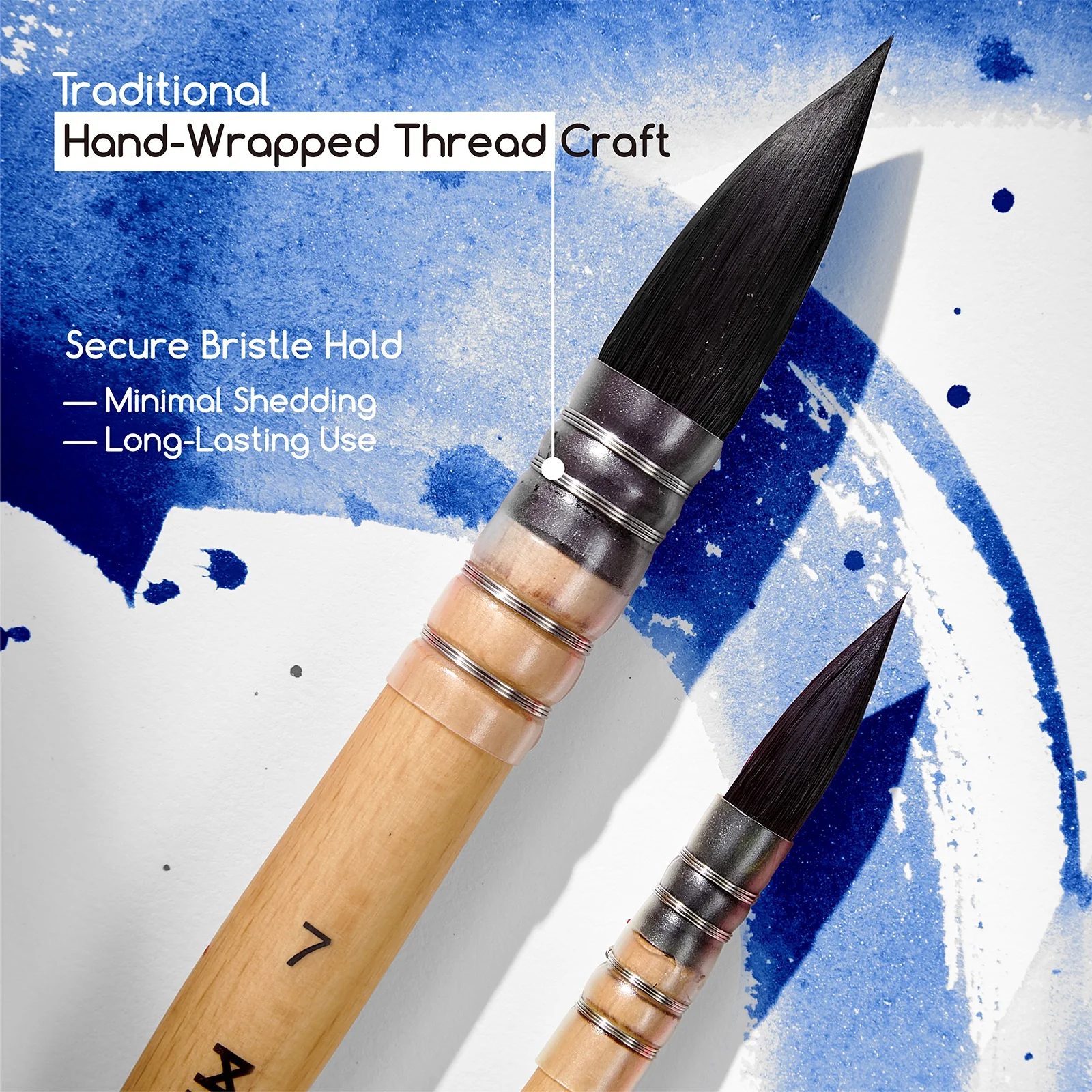 MEEDEN Solid Watercolor and Professional Brushes Set - Image 17