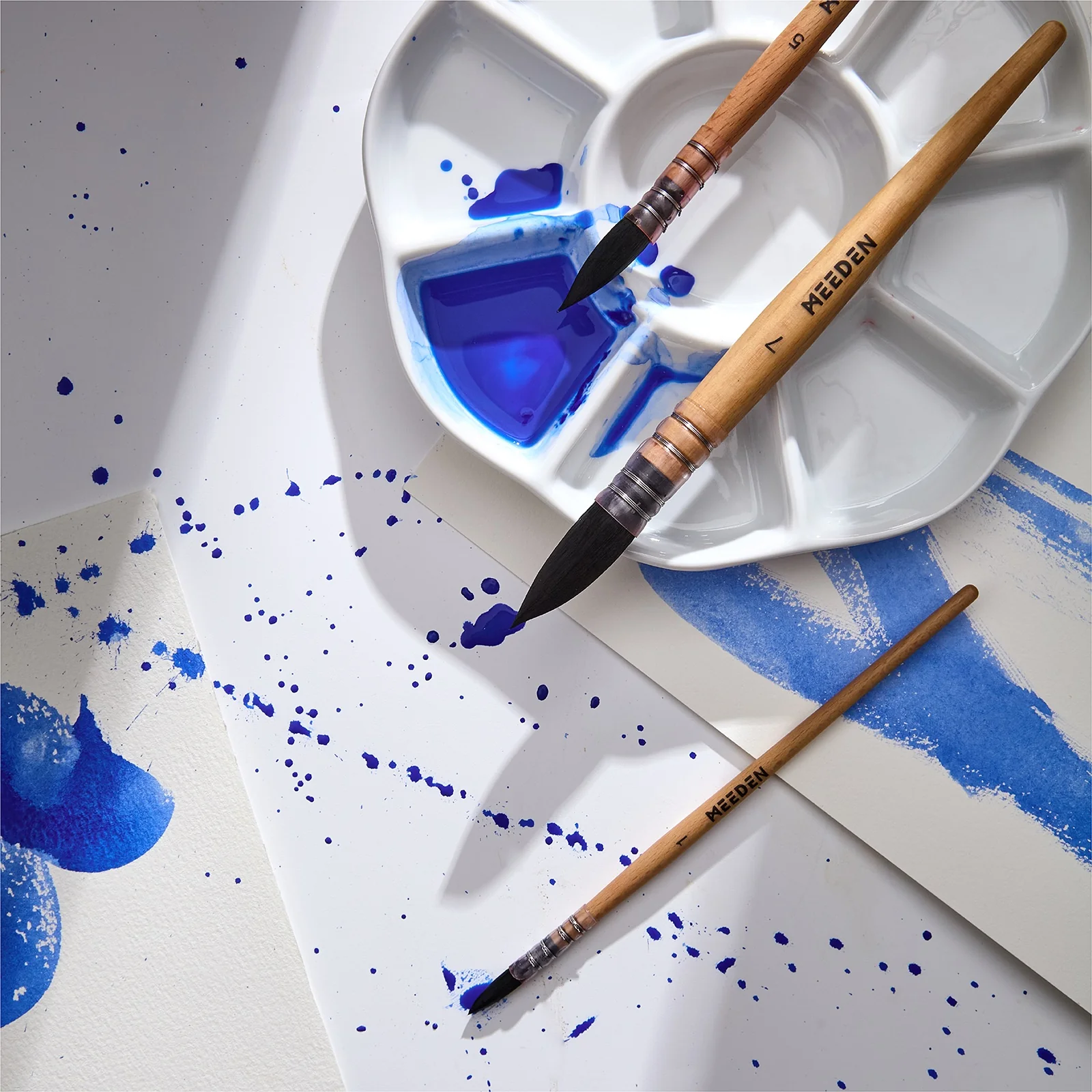 MEEDEN Solid Watercolor and Professional Brushes Set - Image 21