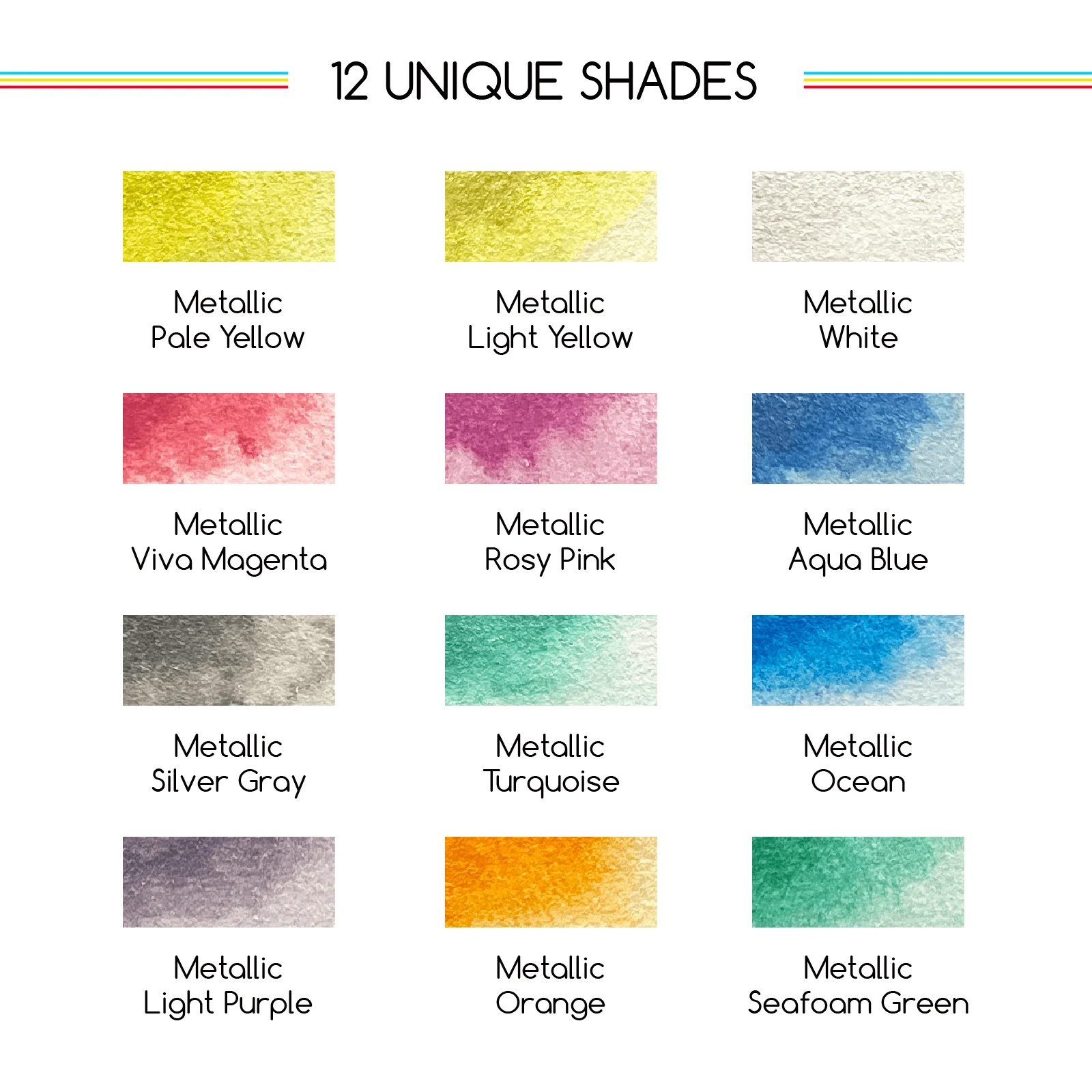 MEEDEN 12 Colors Watercolor Paint Set, Travel Watercolor Set with Brush in Half Pans - Image 15