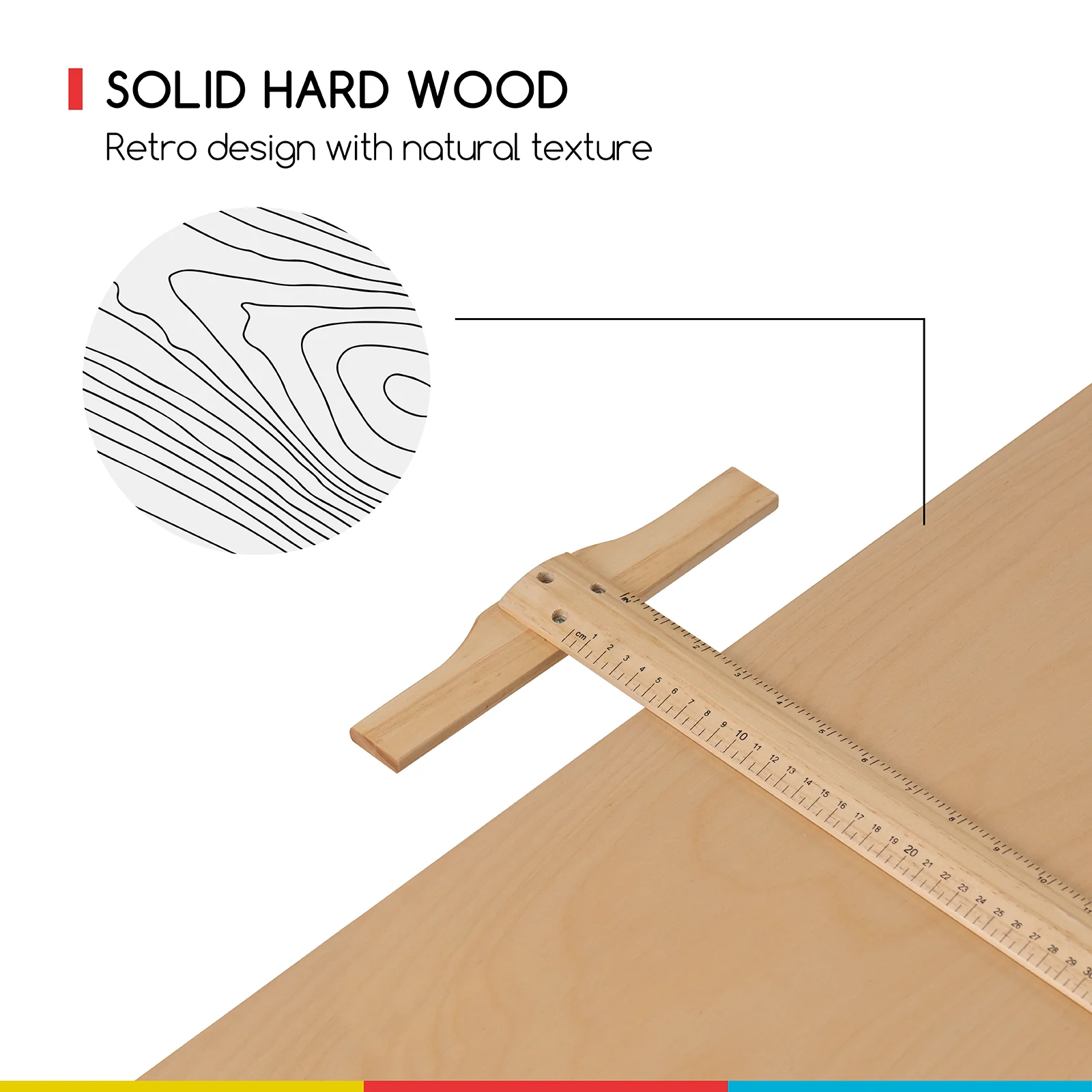 MEEDEN Adjustable Wooden Drafting Table, Natural-XSZ-2 - Image 12