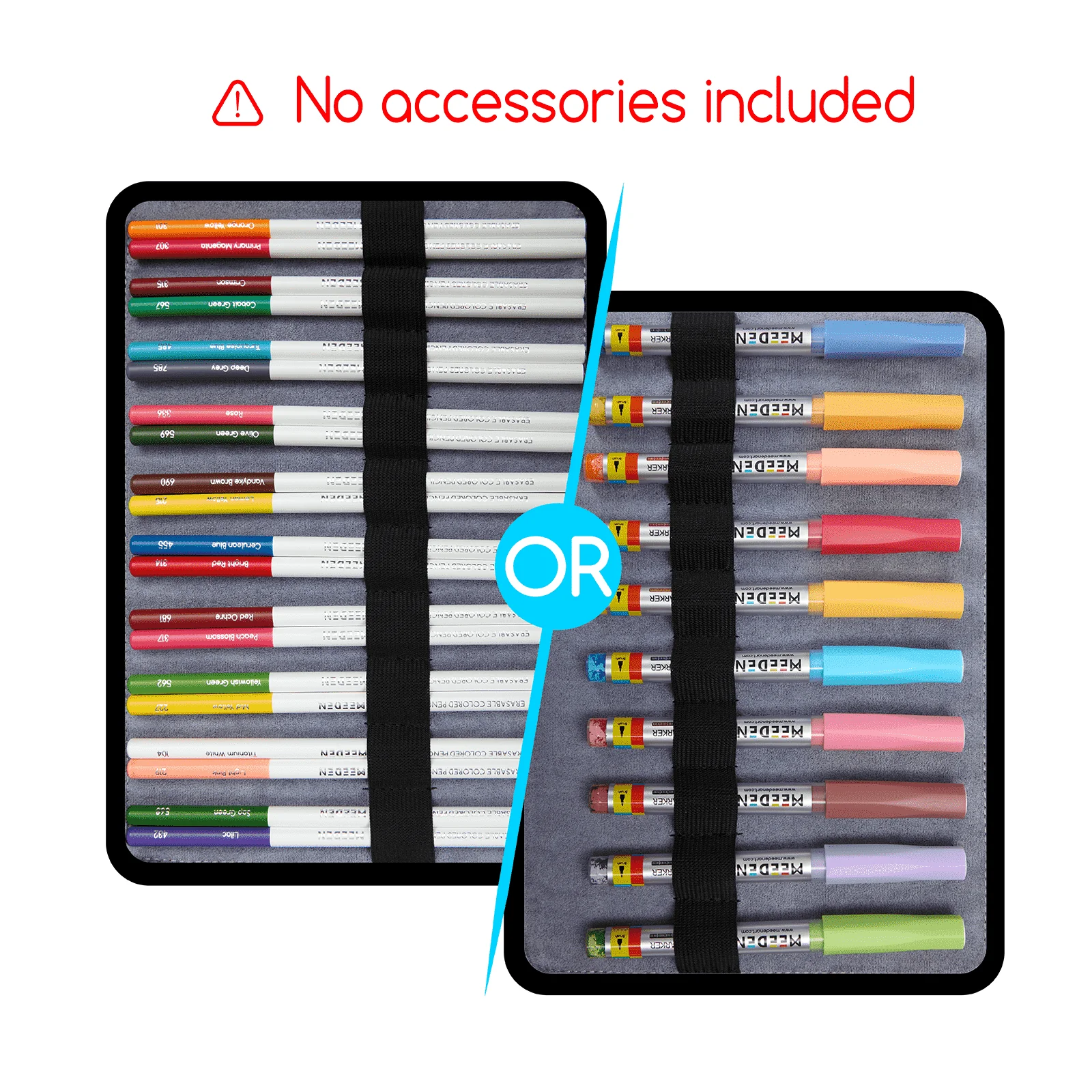 MEEDEN Leather Tri-Layer Brush/Pencil/Marker Organizer Case - Image 7