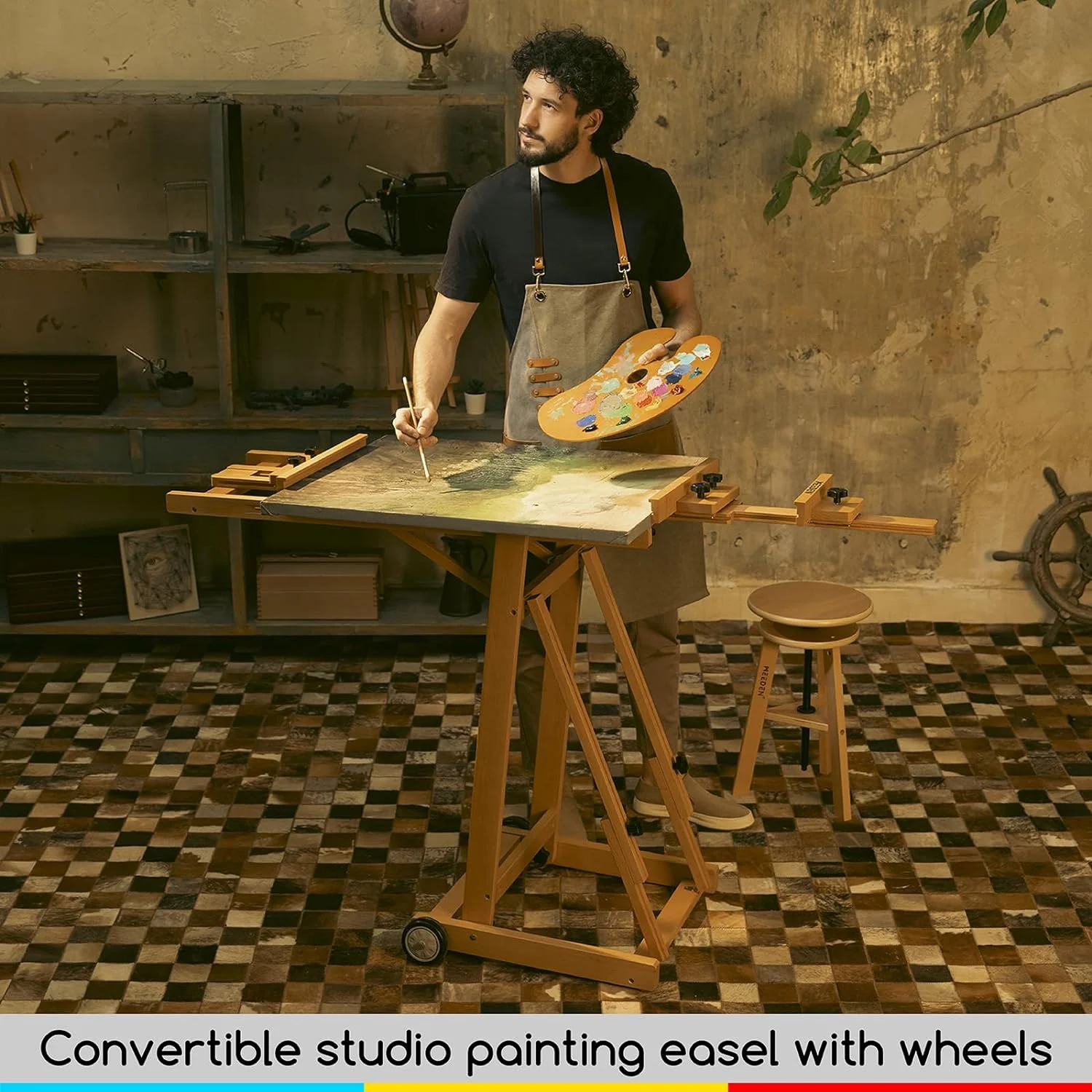 MEEDEN Versatile Studio H-Frame Artist Easel-W14 - Image 7