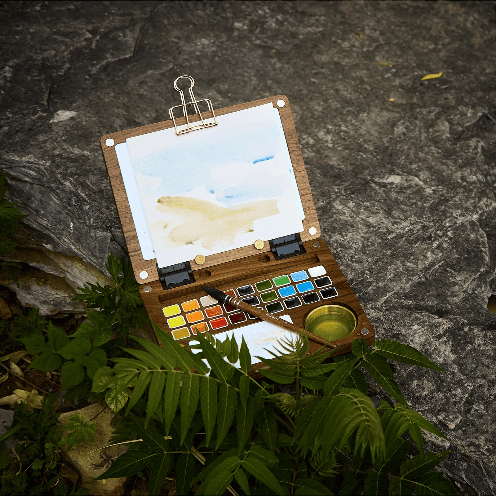 MEEDEN Premium Artist-Grade Watercolor Set - Luxury 27 Color Collection with Black Walnut Case - Image 8
