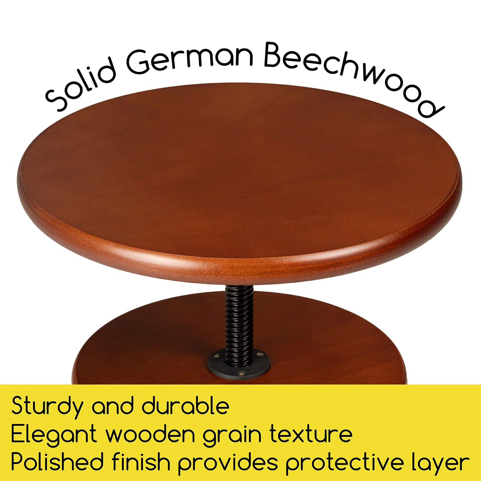 MEEDEN Vintage Adjustable Wooden Drafting Table & Stool Set, Dark Walnut-XSZ-4 - Image 14