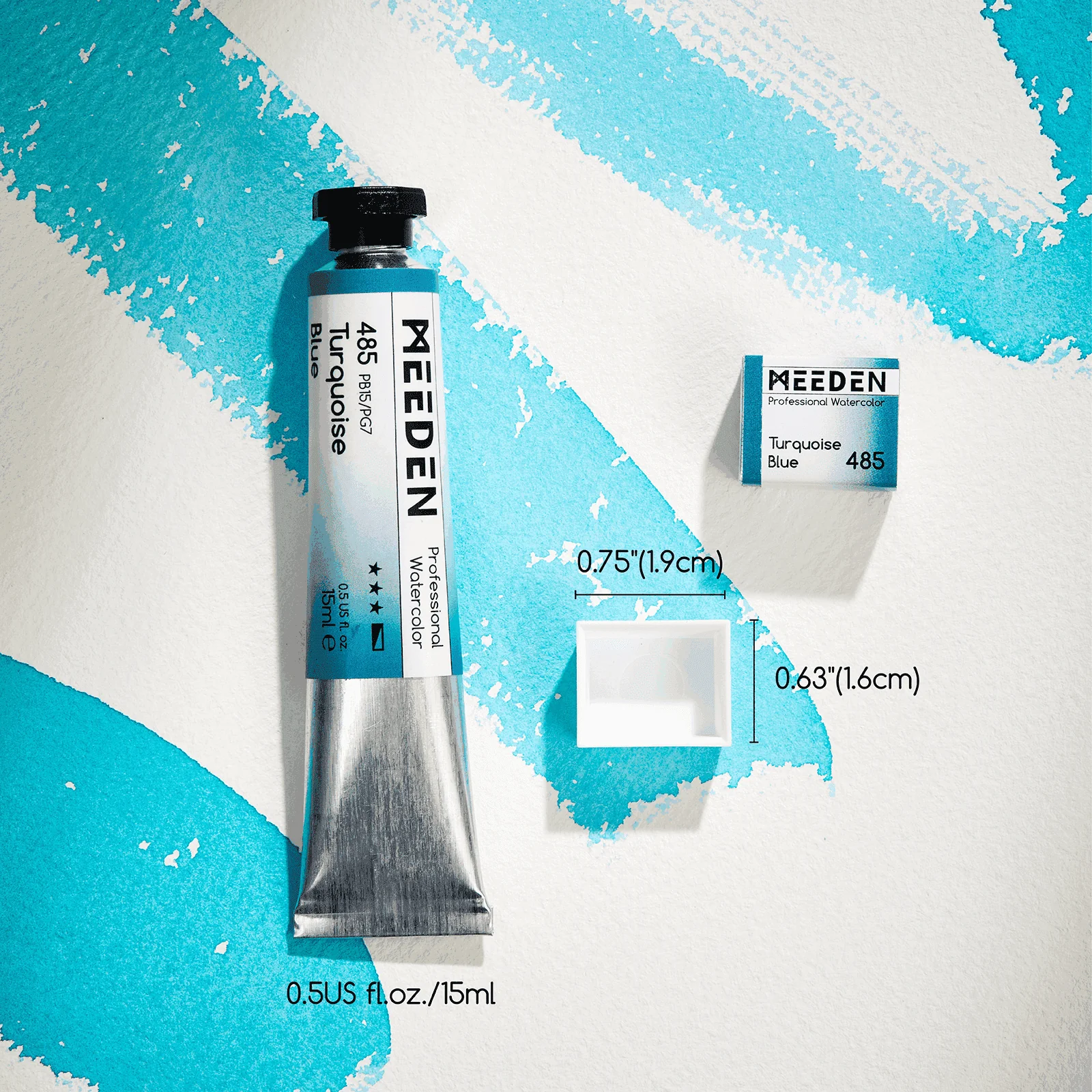 MEEDEN Professional Artist Watercolor Paint, 15ml/0.5oz - Image 9
