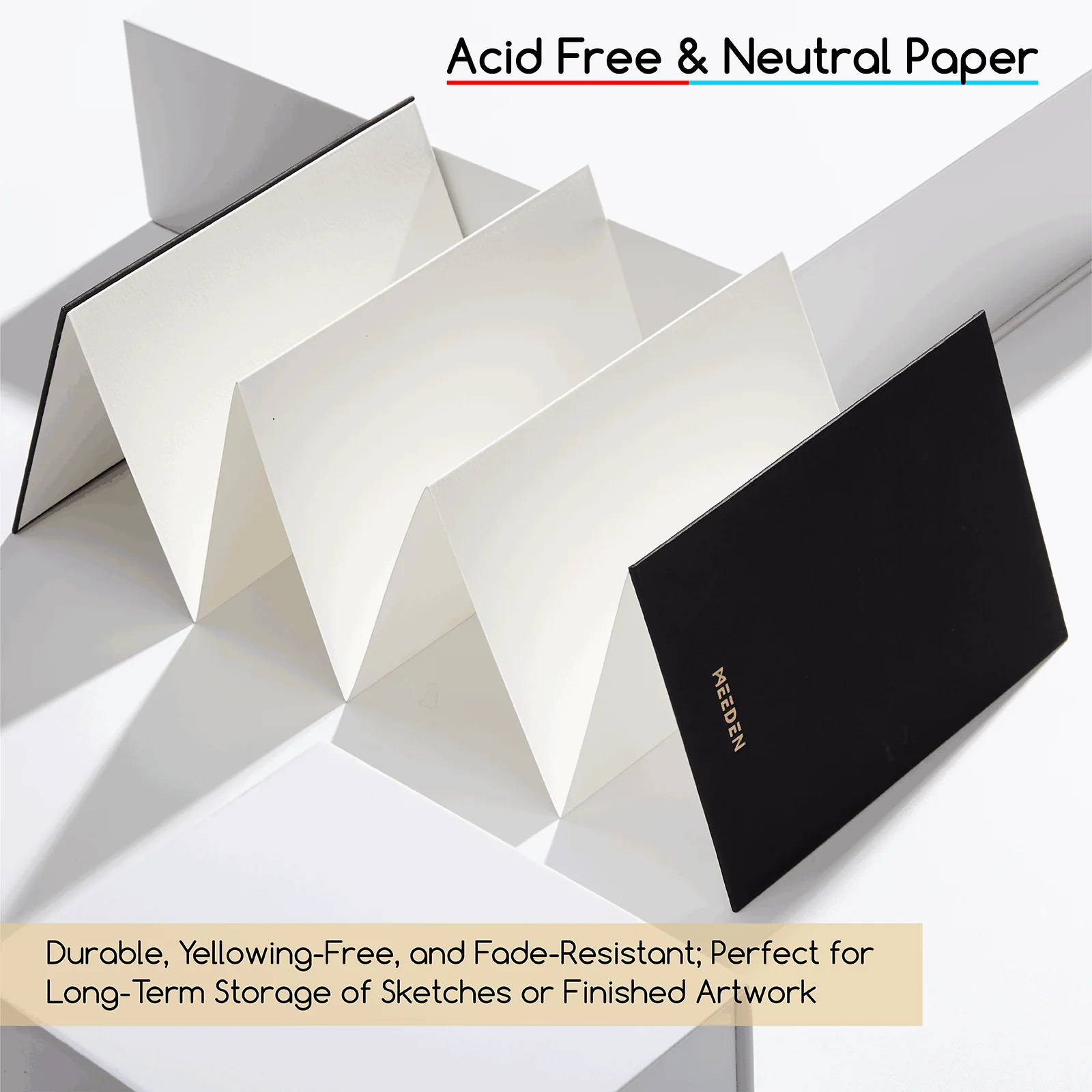 MEEDEN Portable Watercolor Paper Sketchbook - Image 4