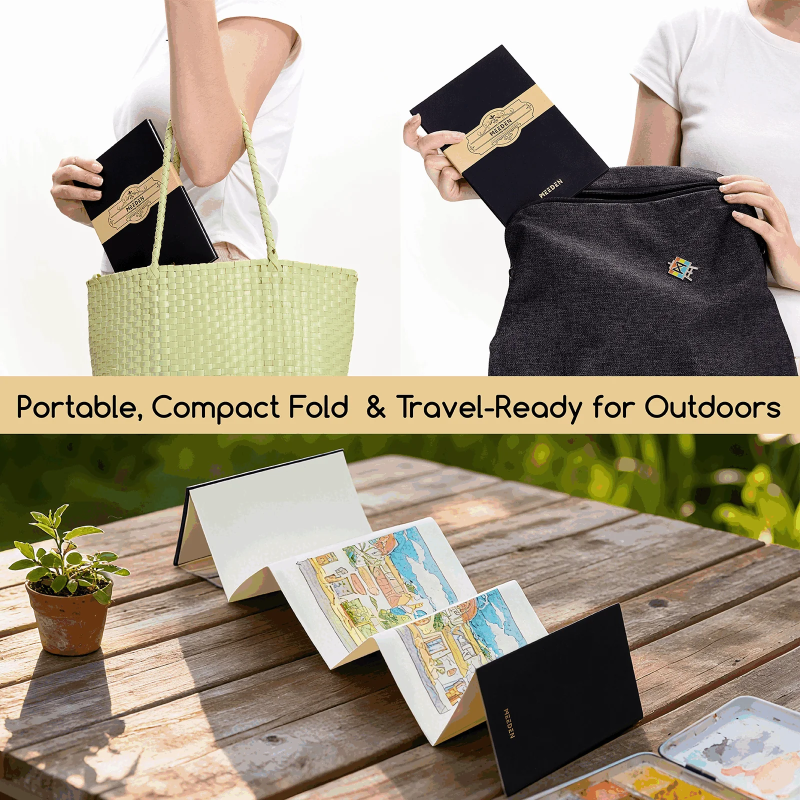 MEEDEN Portable Watercolor Paper Sketchbook - Image 7