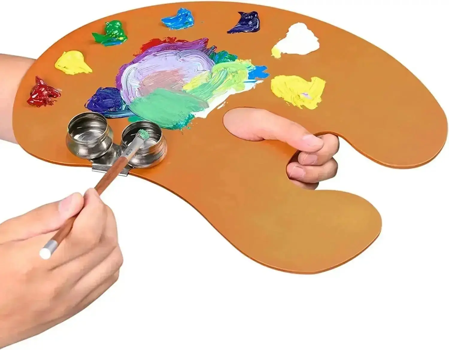 MEEDEN Oil Finished Wooden Palette 15.7"x11.8" - Image 4
