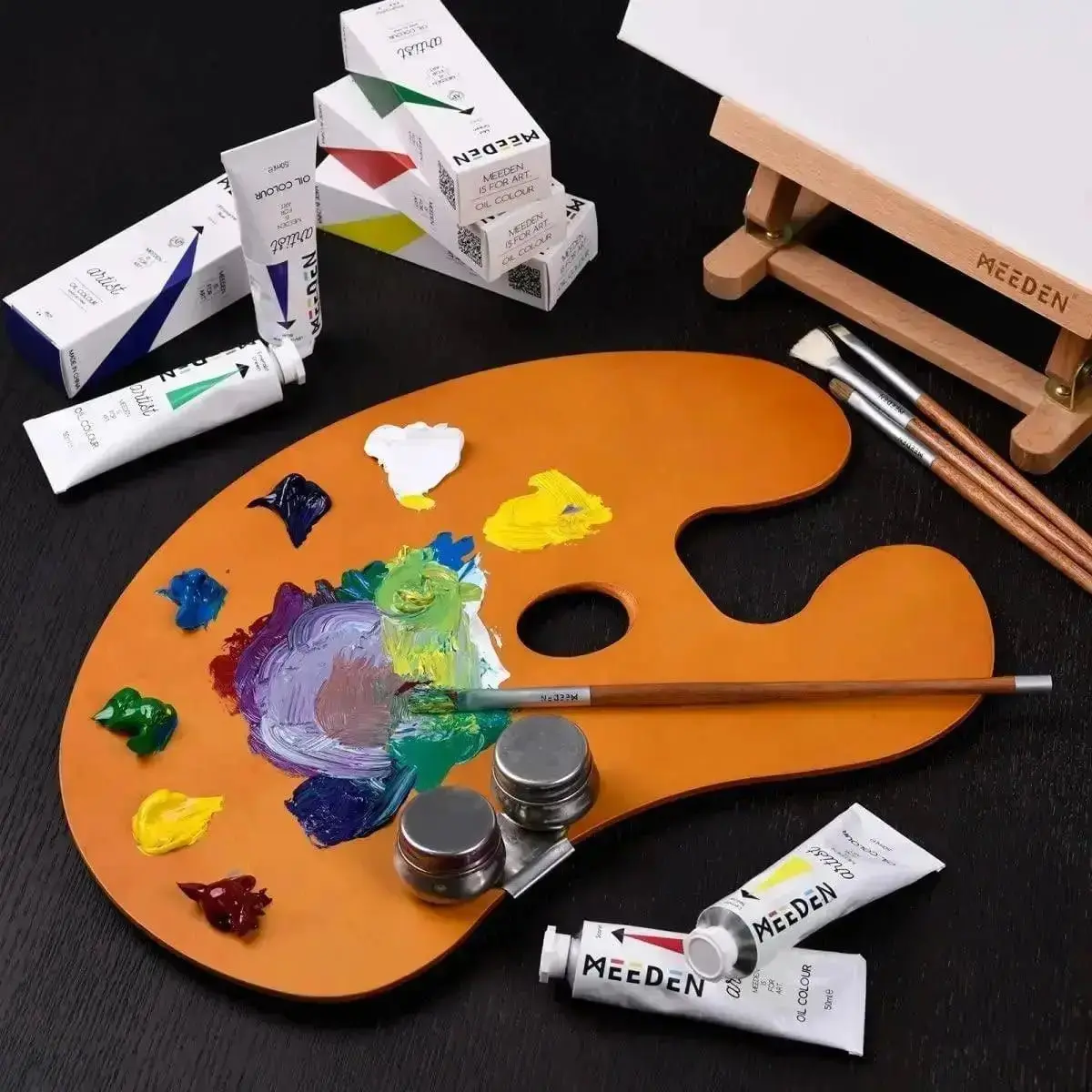 MEEDEN Oil Finished Wooden Palette 15.7"x11.8" - Image 6