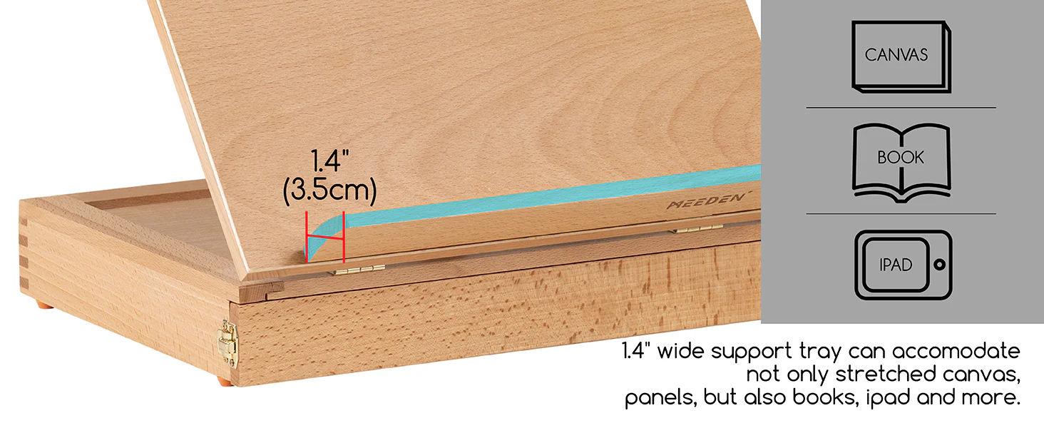 MEEDEN Tabletop Easel with Storage Drawer & Palette-XHC-1A - Image 7