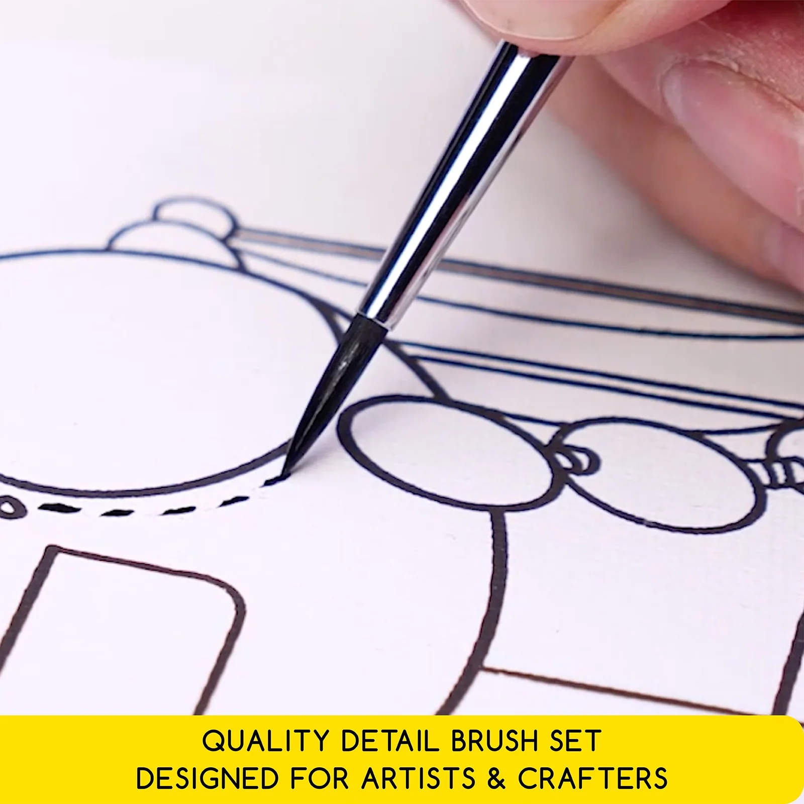 MEEDEN 15 Pcs Micro Detail Paint Brush Set - Image 5